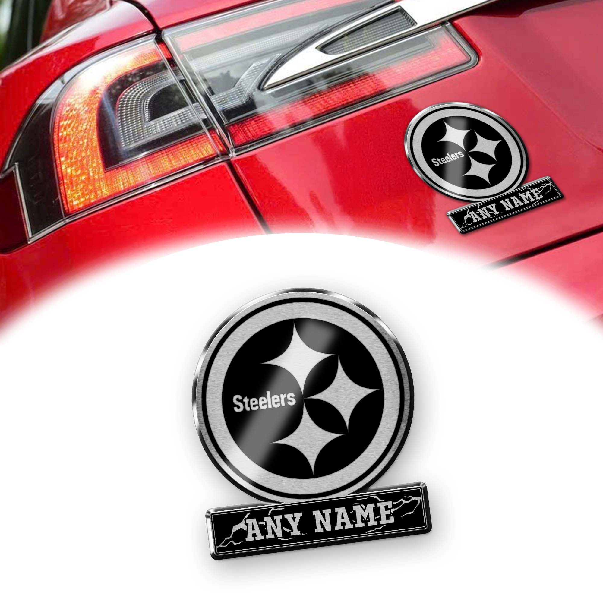 Pittsburgh Steelers Laser Engraved Car PT74554