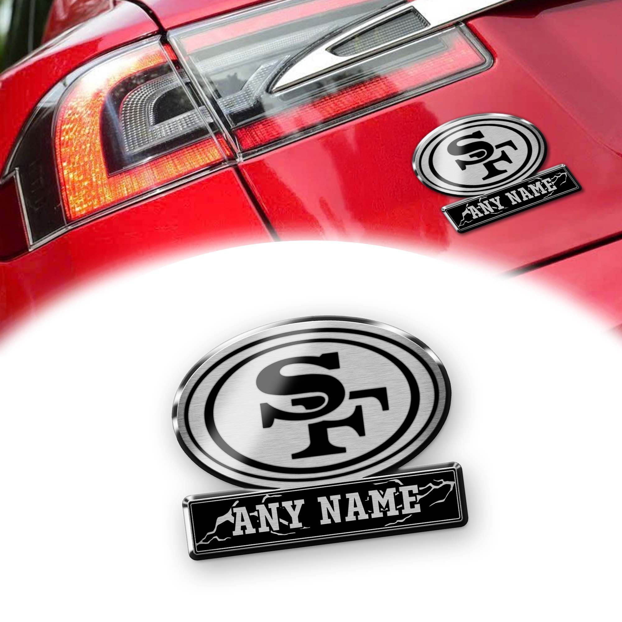 San Francisco 49ers Laser Engraved Car PT74555