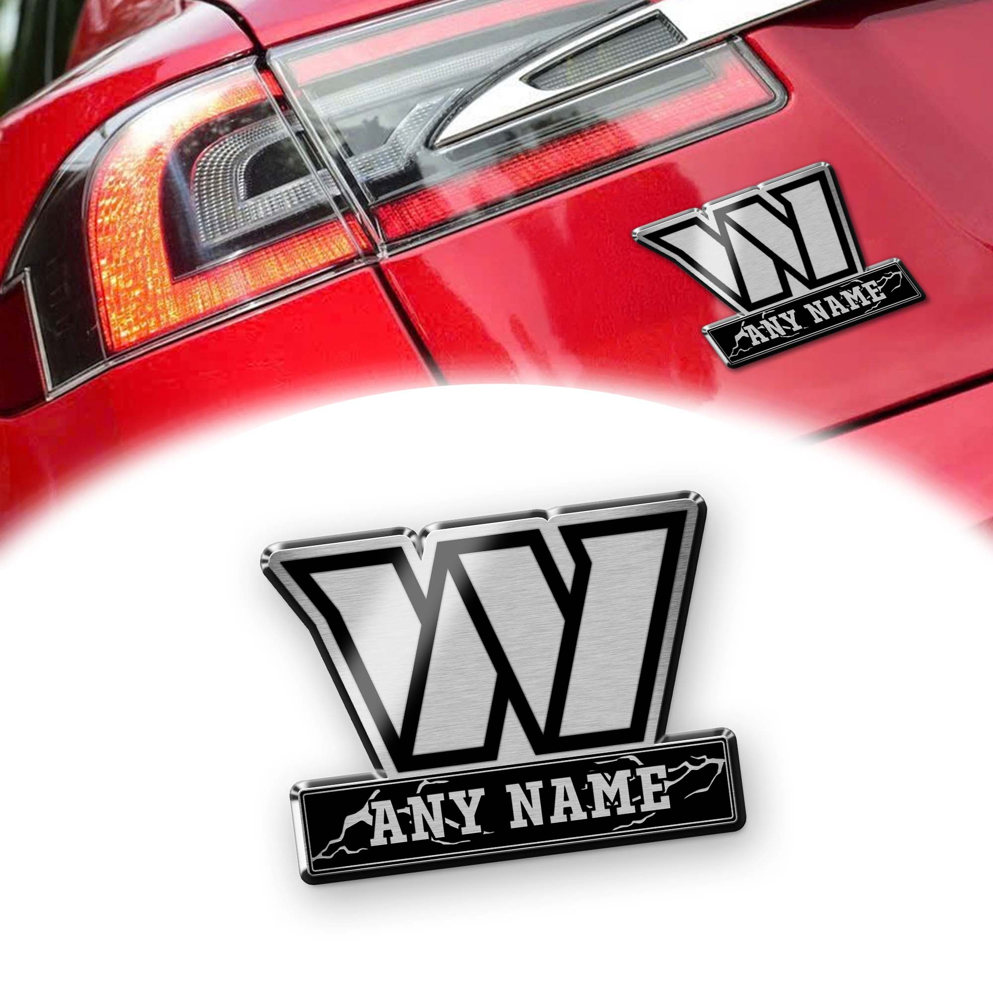 Washington Commanders Laser Engraved Car PT74559
