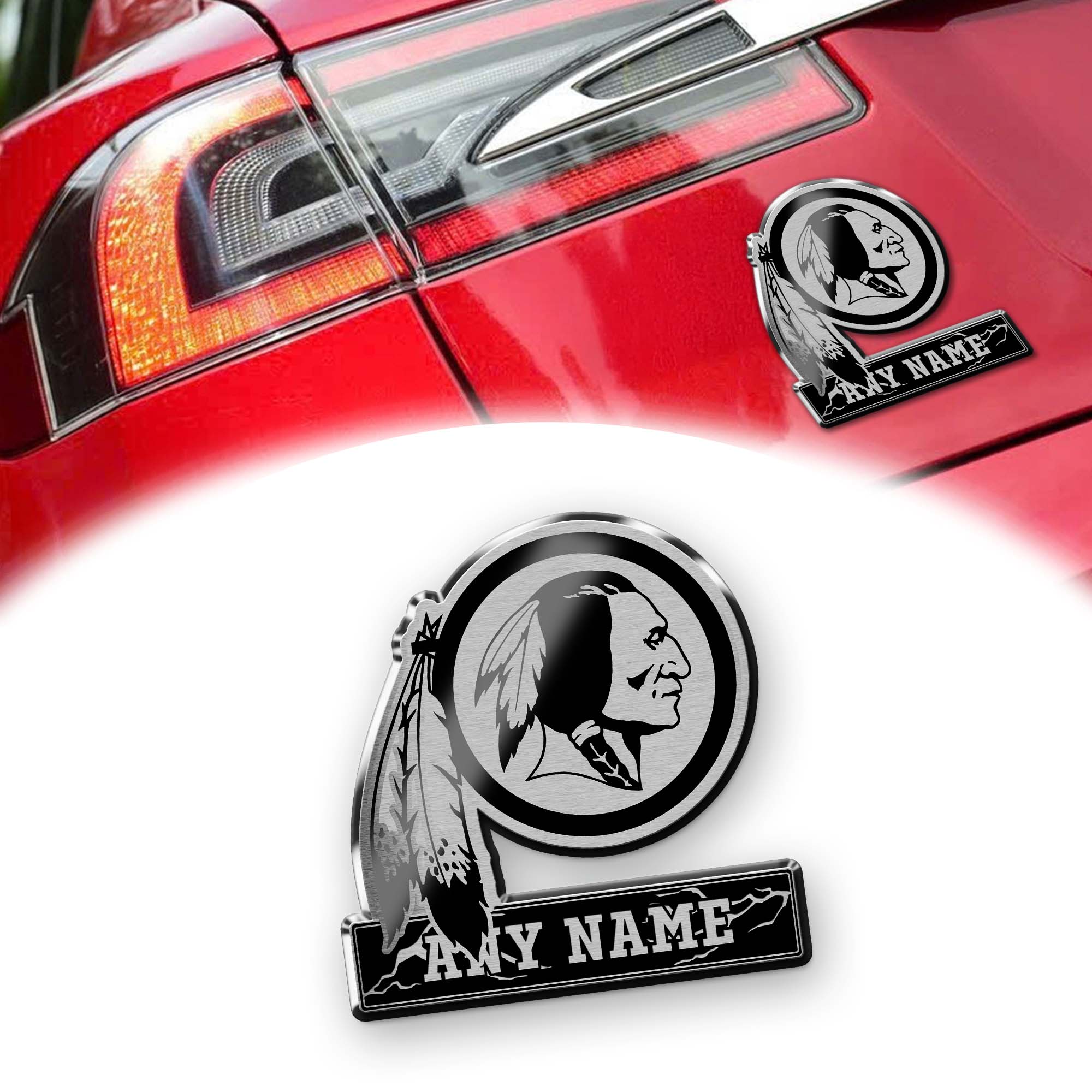 Washington Redskins Laser Engraved Car PT74560