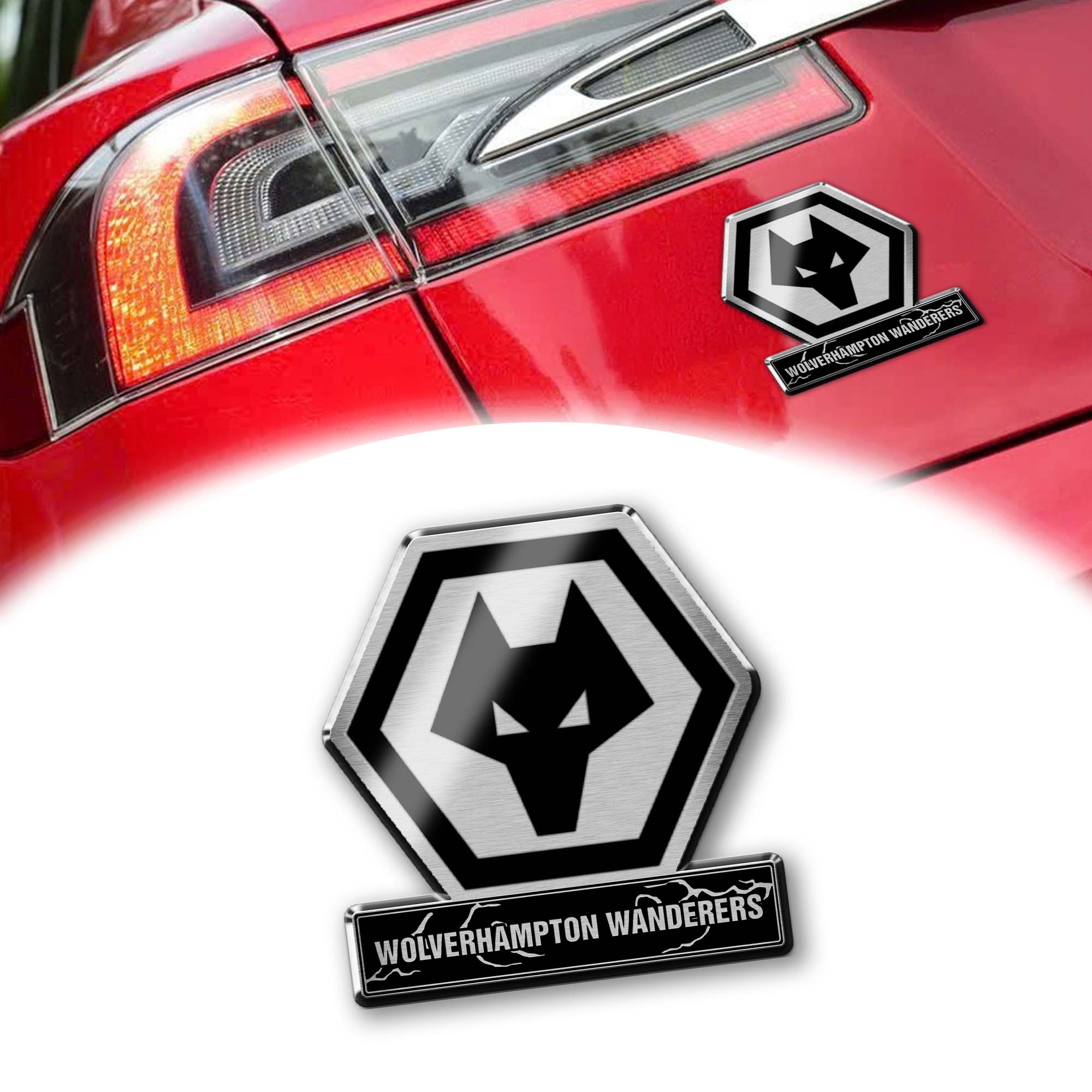 Wolverhampton Wanderers Laser Engraved Car PT74525