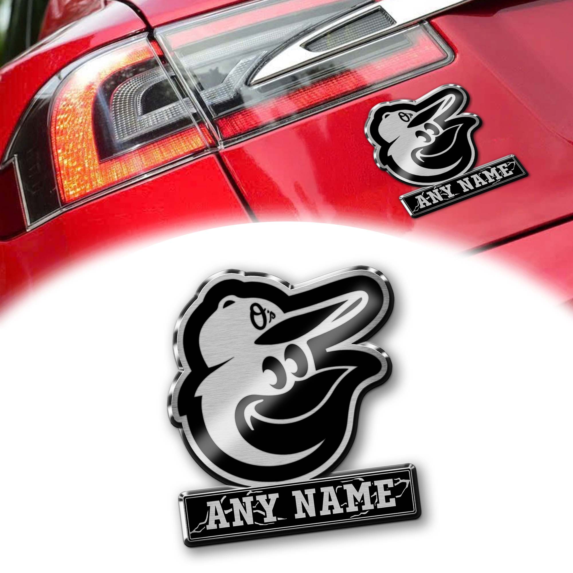 Baltimore Orioles Laser Engraved Car PT74565