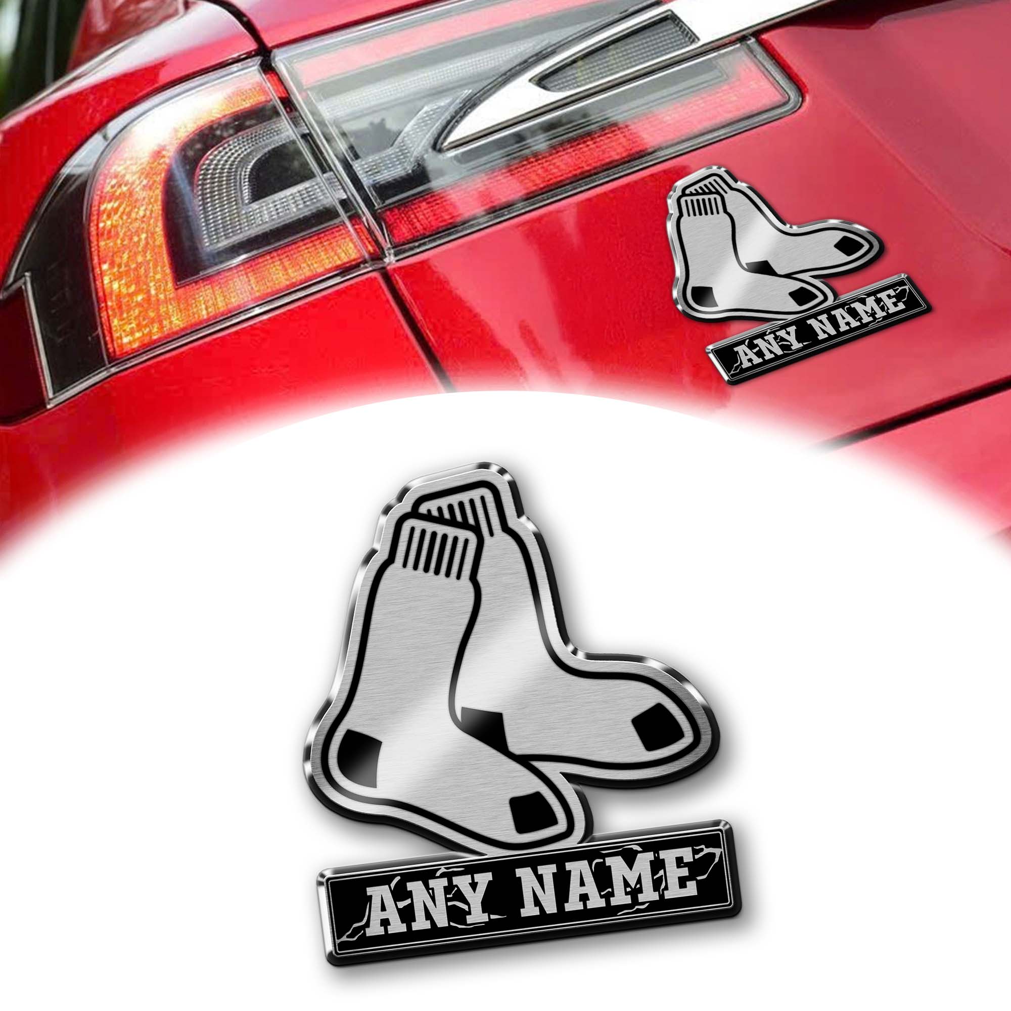 Boston Red Sox Laser Engraved Car PT74566