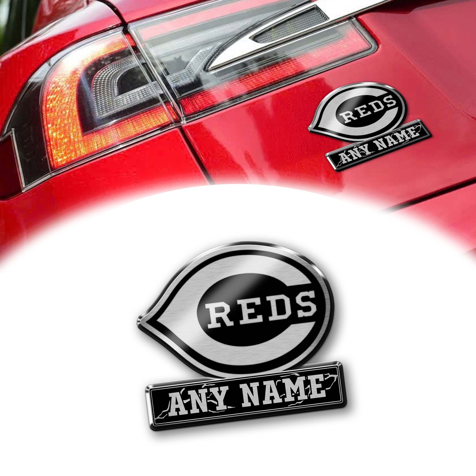 Cincinnati Reds Laser Engraved Car PT74569