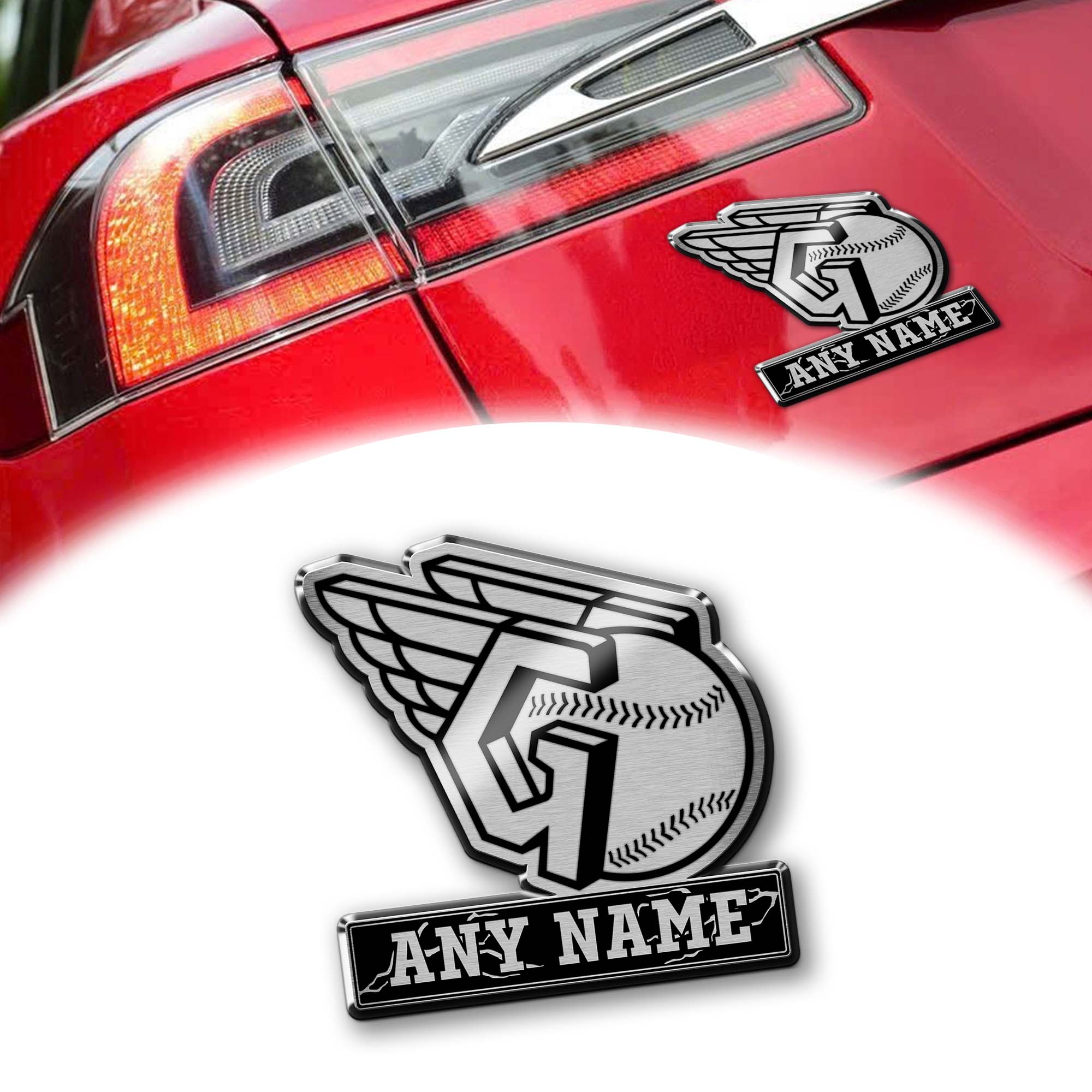 Cleveland Guardians Laser Engraved Car PT74570