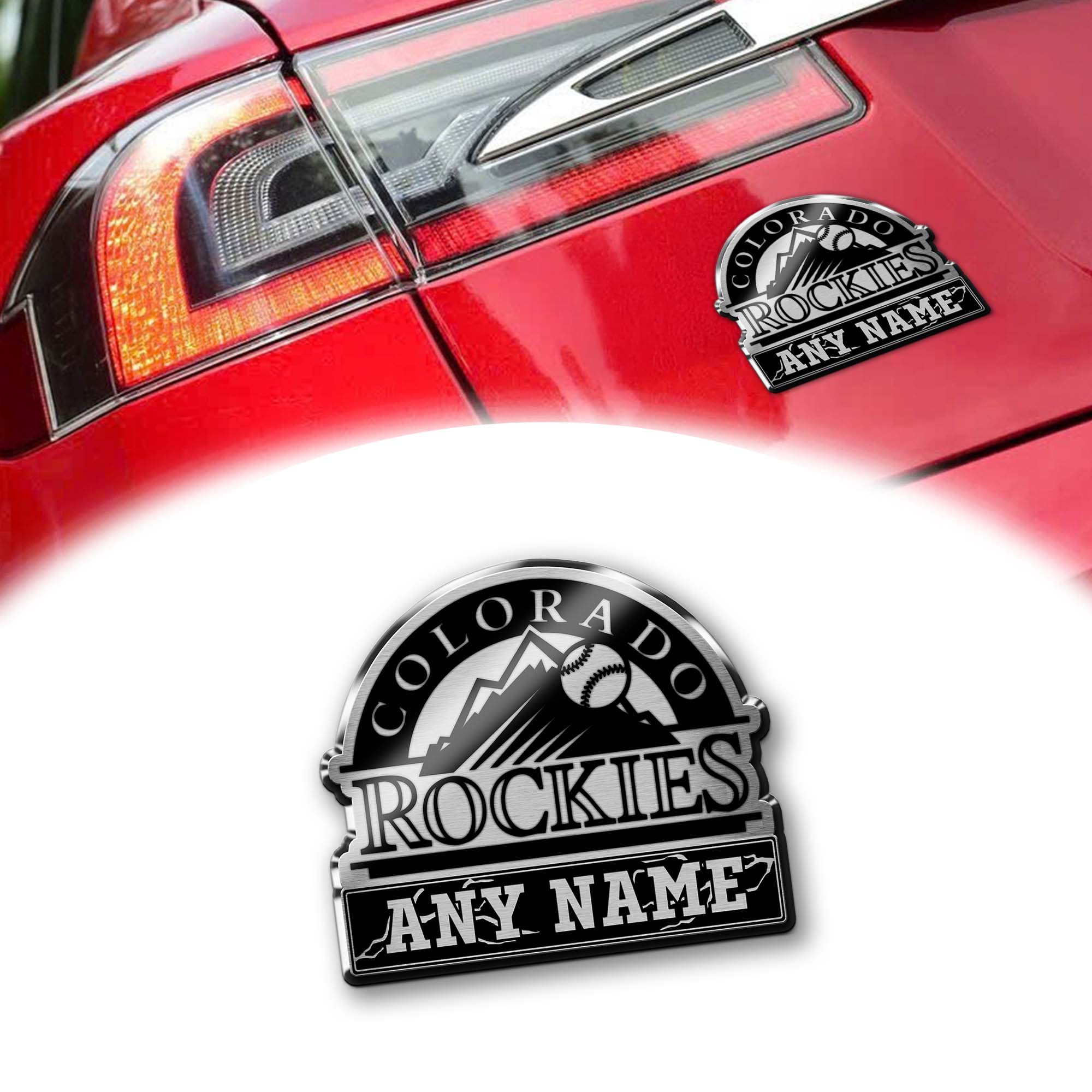 Colorado Rockies Laser Engraved Car PT74571