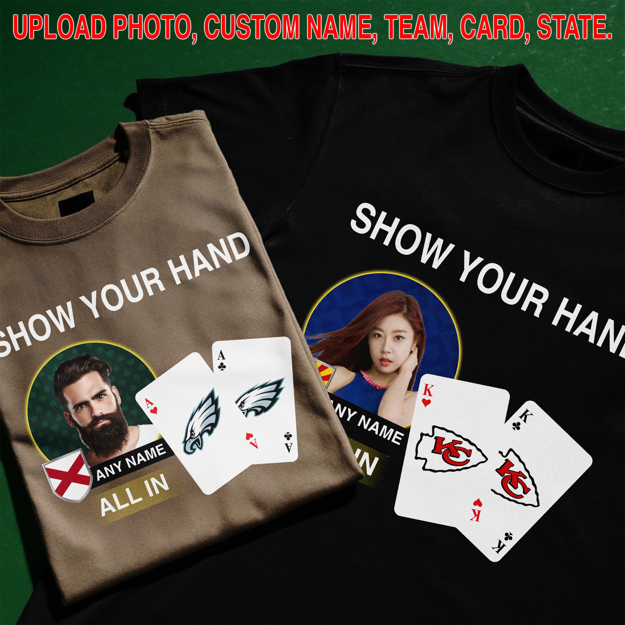 Custom Poker Team T-shirt PT74643