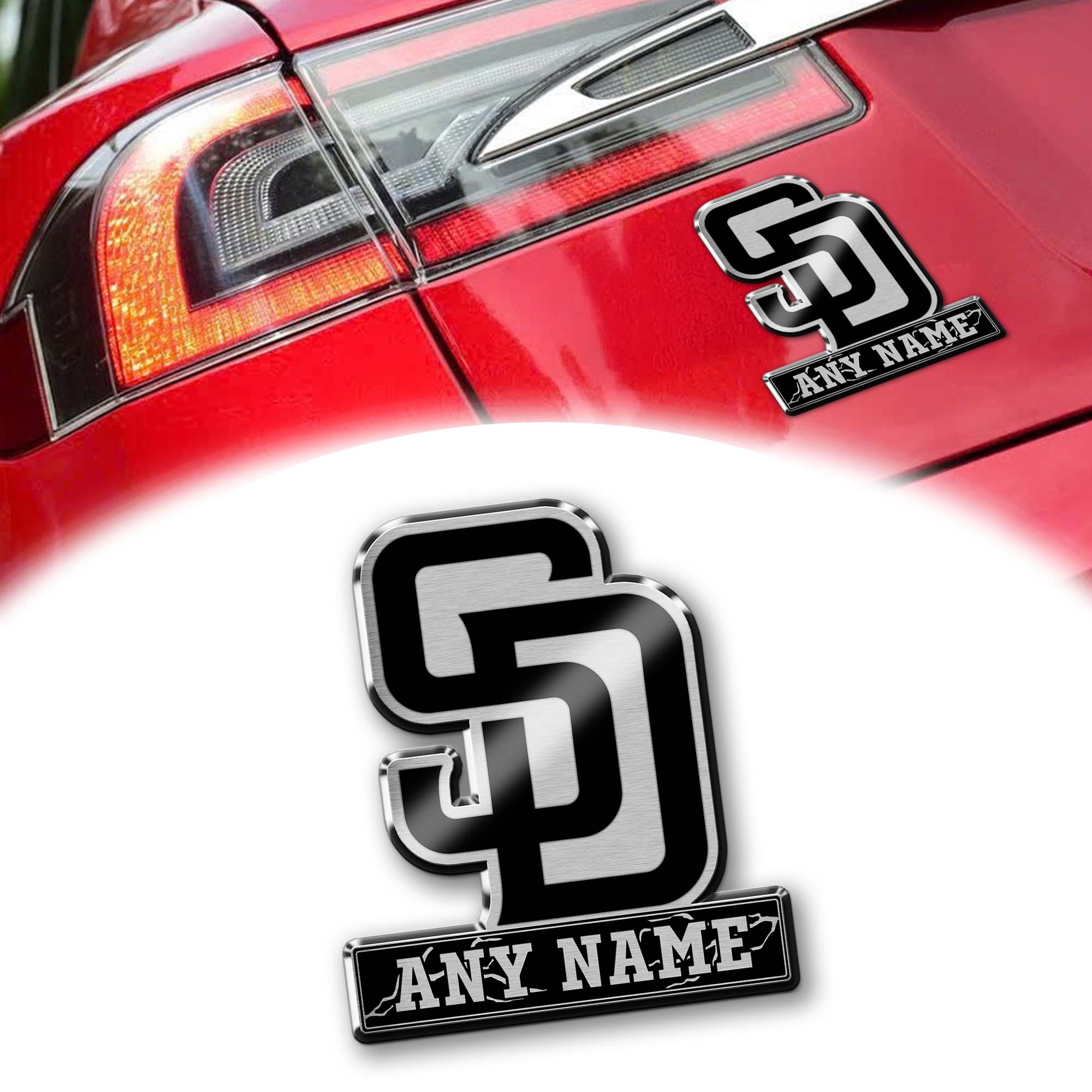San Diego Padres Laser Engraved Car PT74584