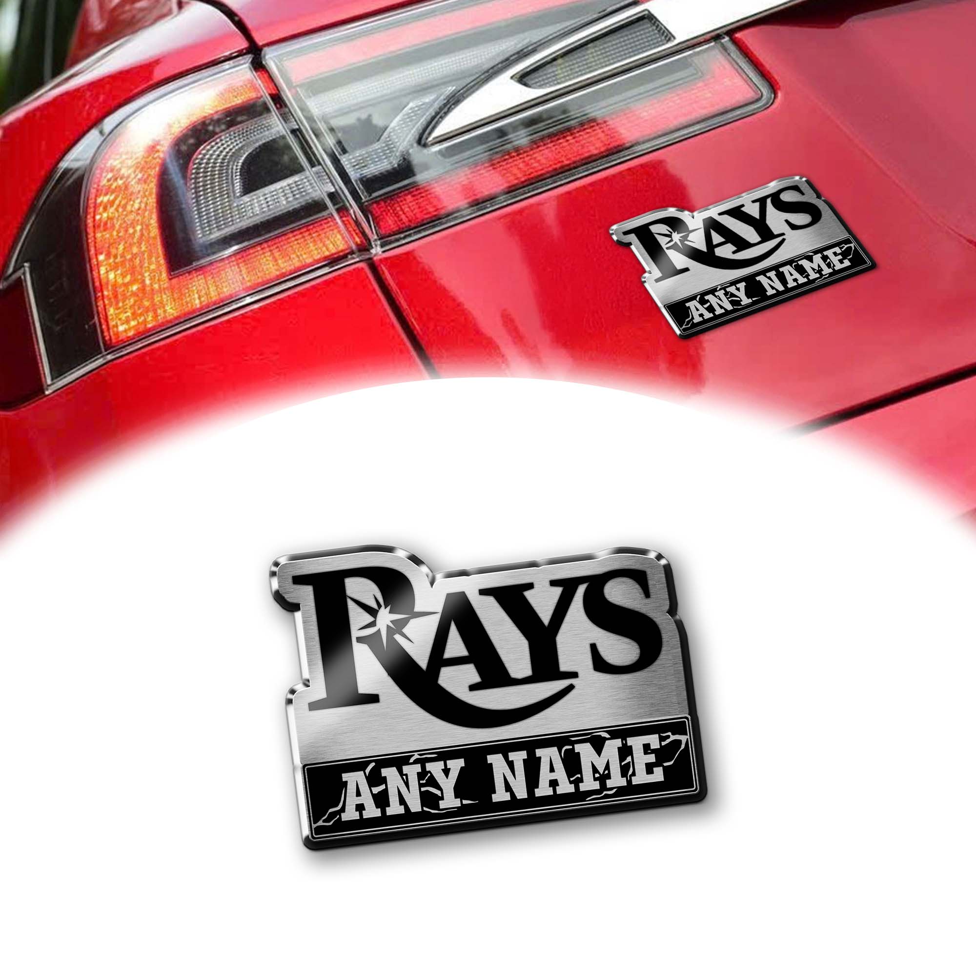 Tampa Bay Rays Laser Engraved Car PT74588