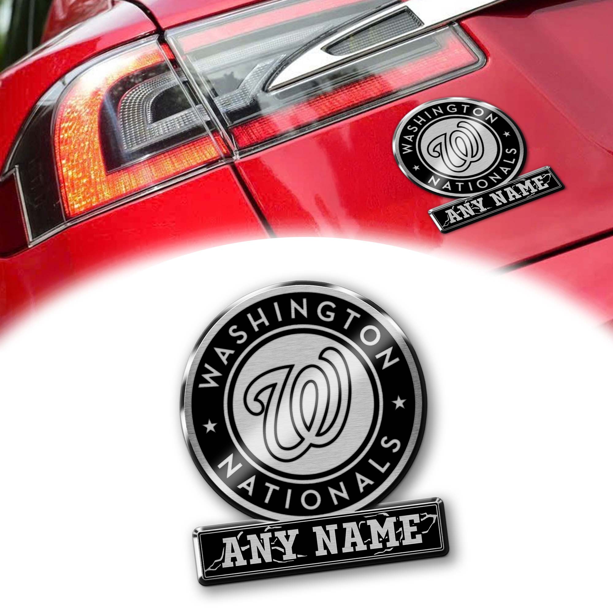 Washington Nationals Laser Engraved Car PT74591