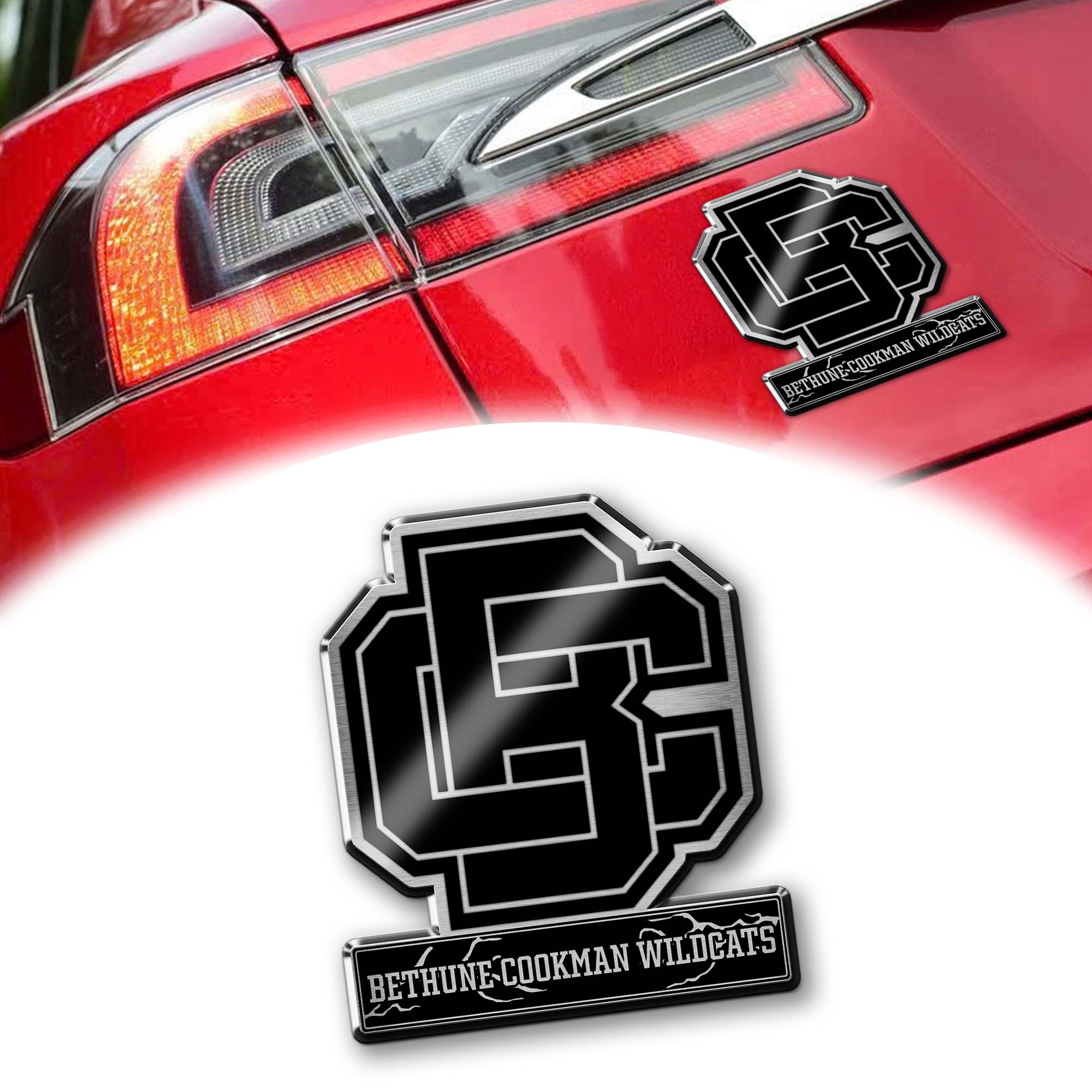 Bethune Cookman Wildcats Laser Engraved Car PT74646
