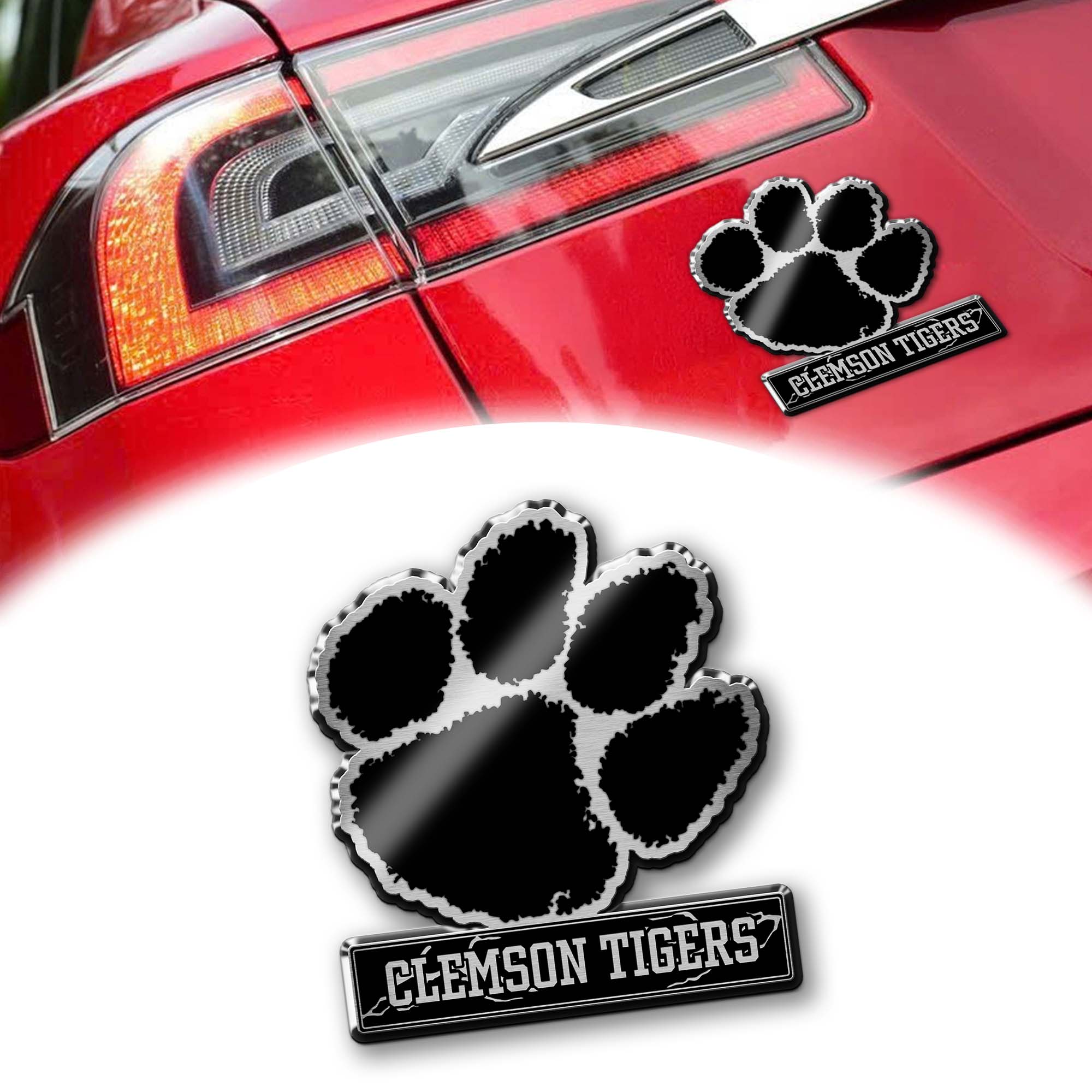 Clemson Tigers Laser Engraved Car PT74650