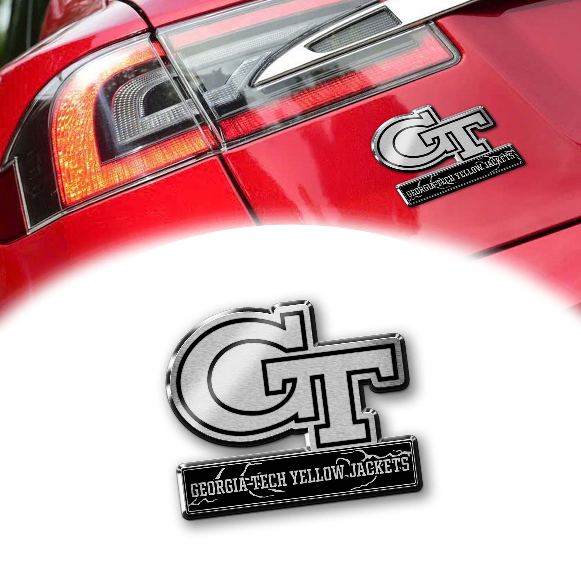 Georgia Tech Yellow Jackets Laser Engraved Car PT74656