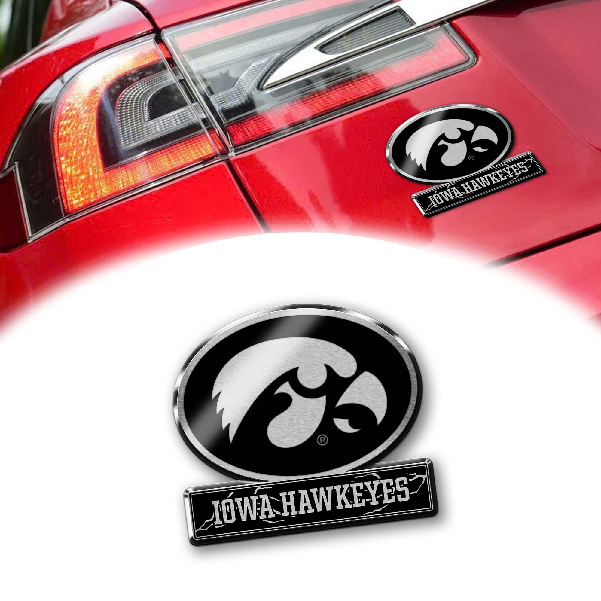 Iowa Hawkeyes Laser Engraved Car PT74659