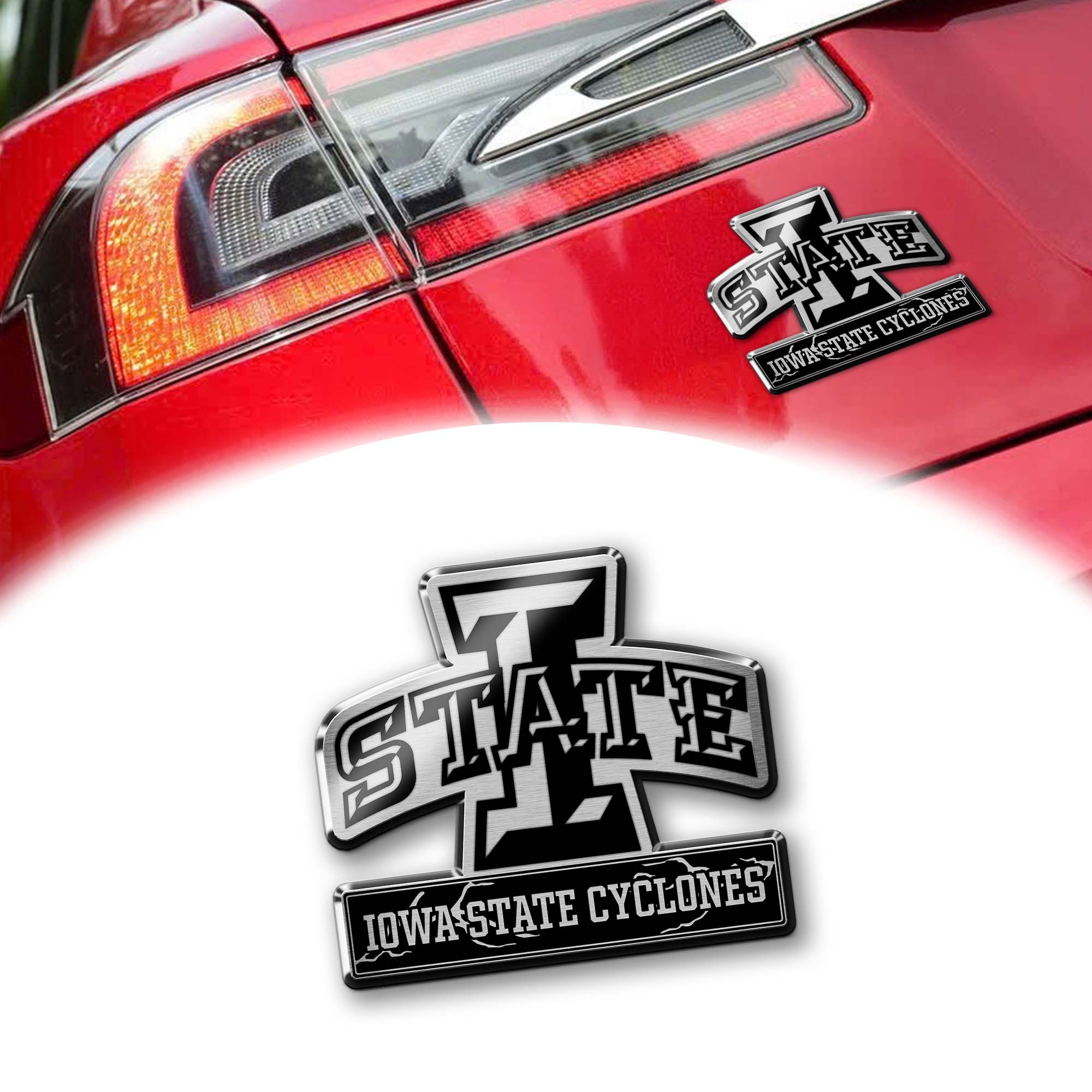 Iowa State Cyclones Laser Engraved Car PT74660