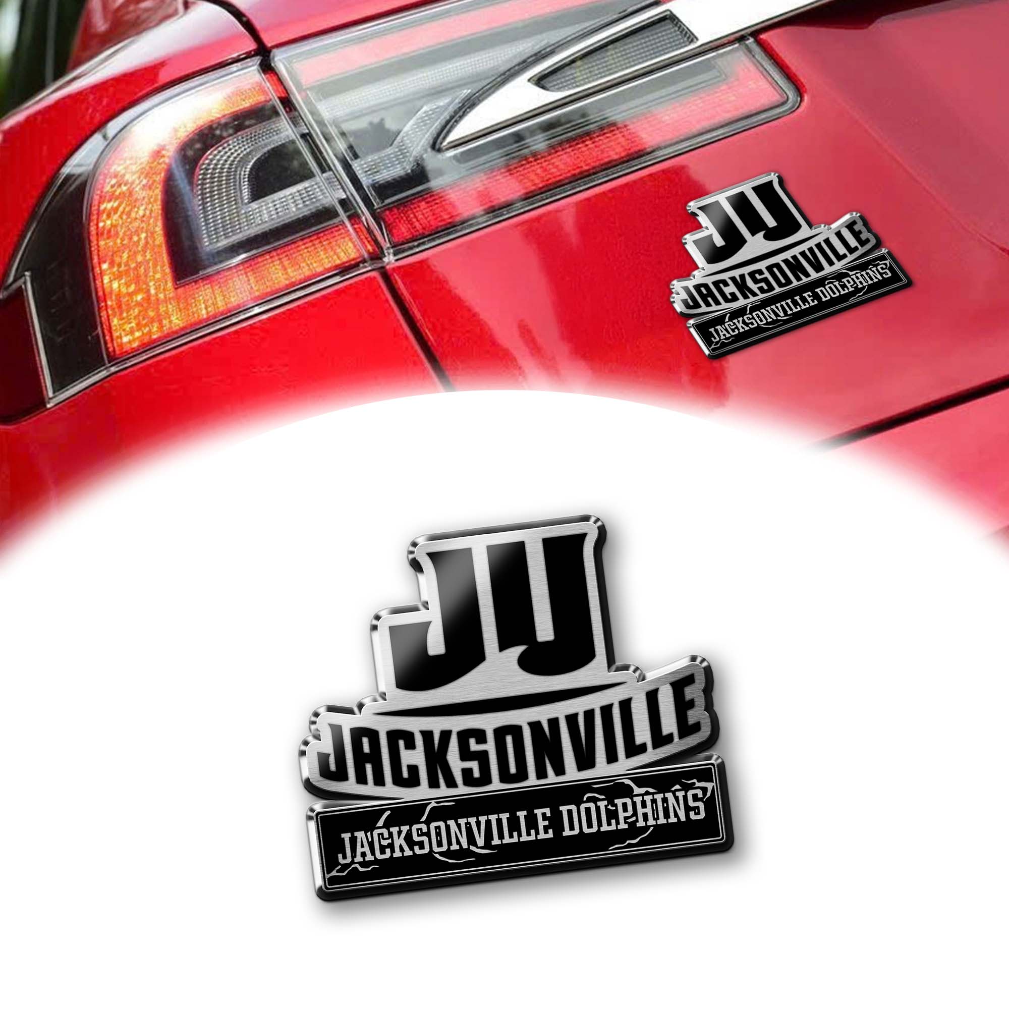Jacksonville Dolphins Laser Engraved Car PT74661