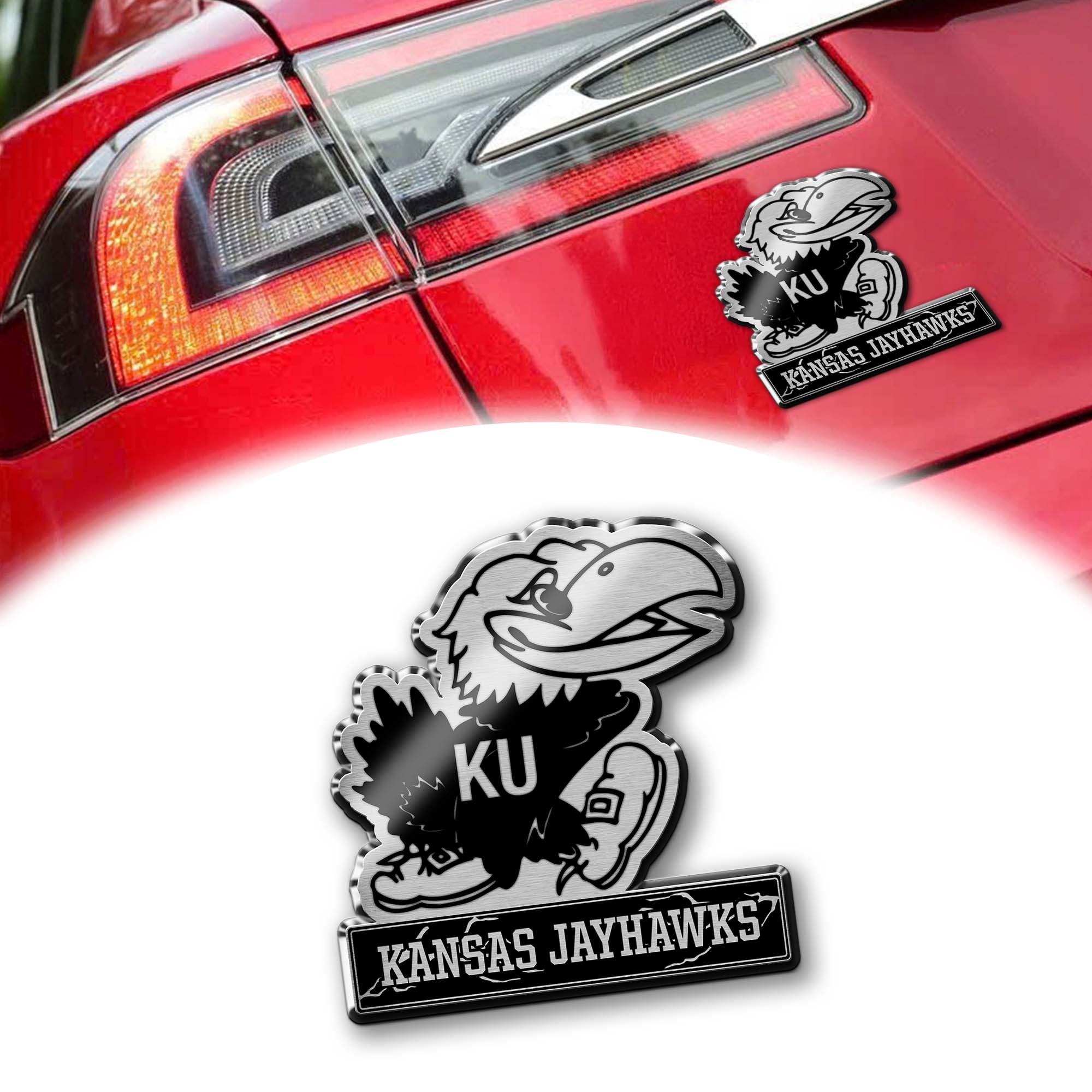 Kansas Jayhawks Laser Engraved Car PT74662