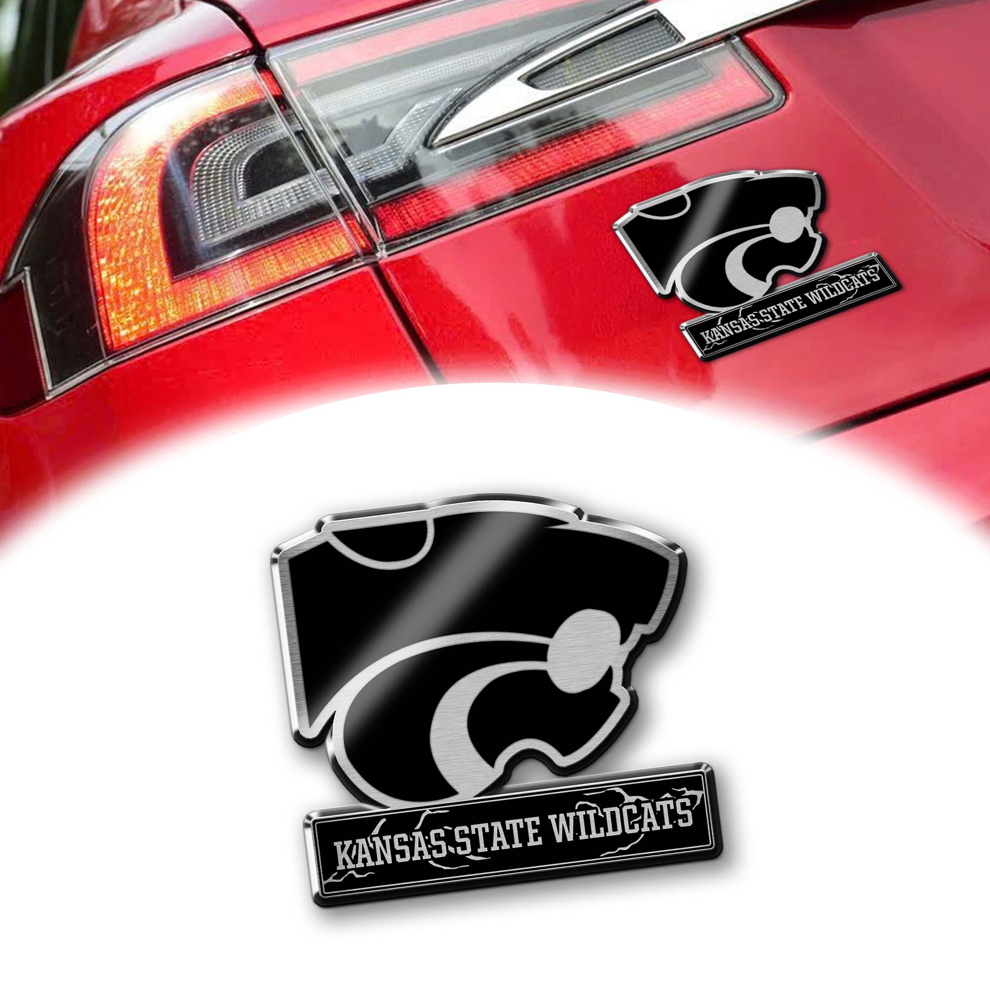 Kansas State Wildcats Laser Engraved Car PT74663