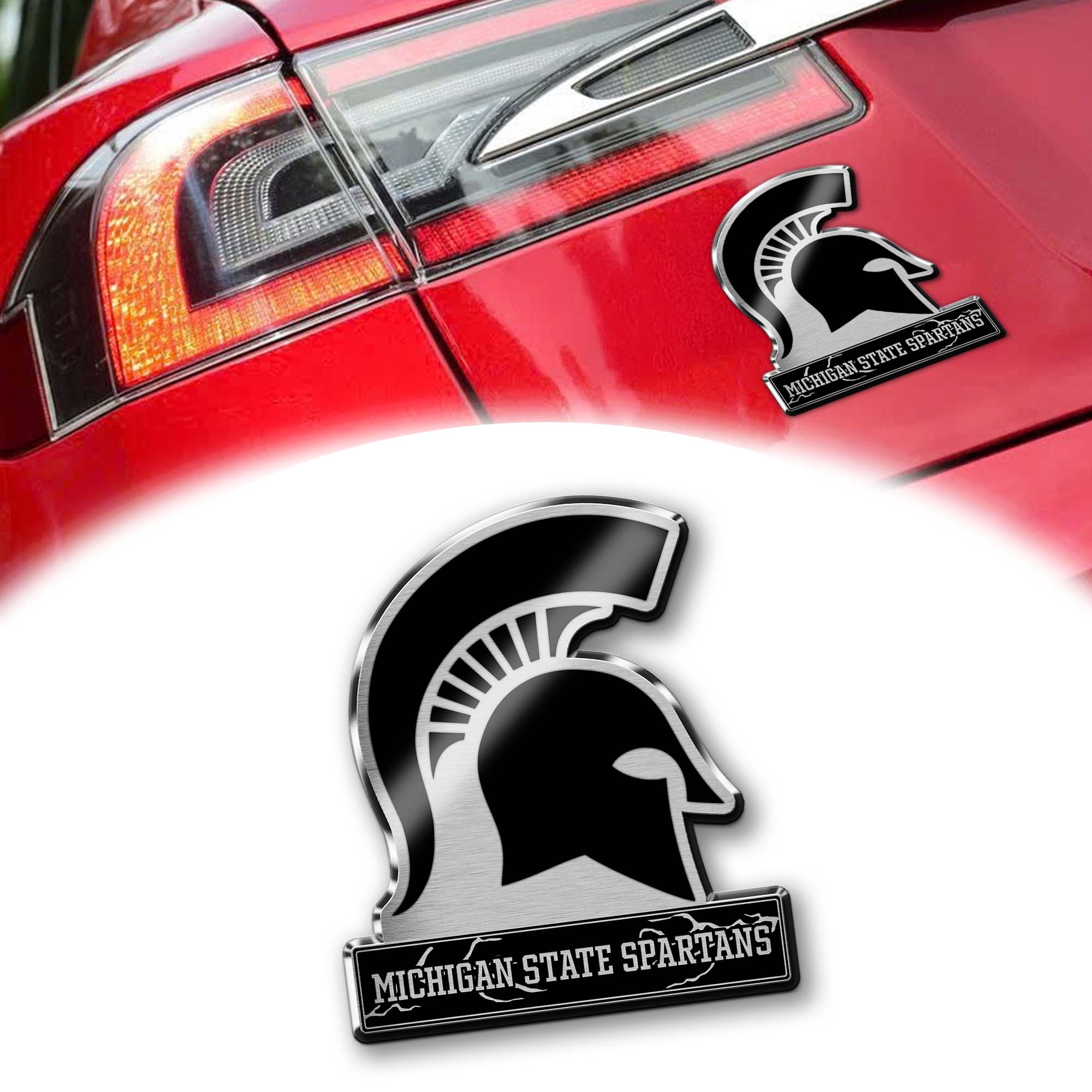 Michigan State Spartans Laser Engraved Car PT74670