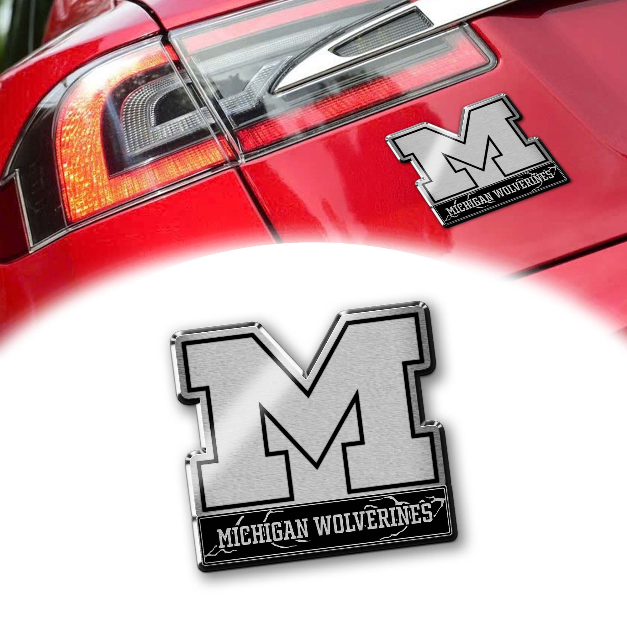 Michigan Wolverines Laser Engraved Car PT74671