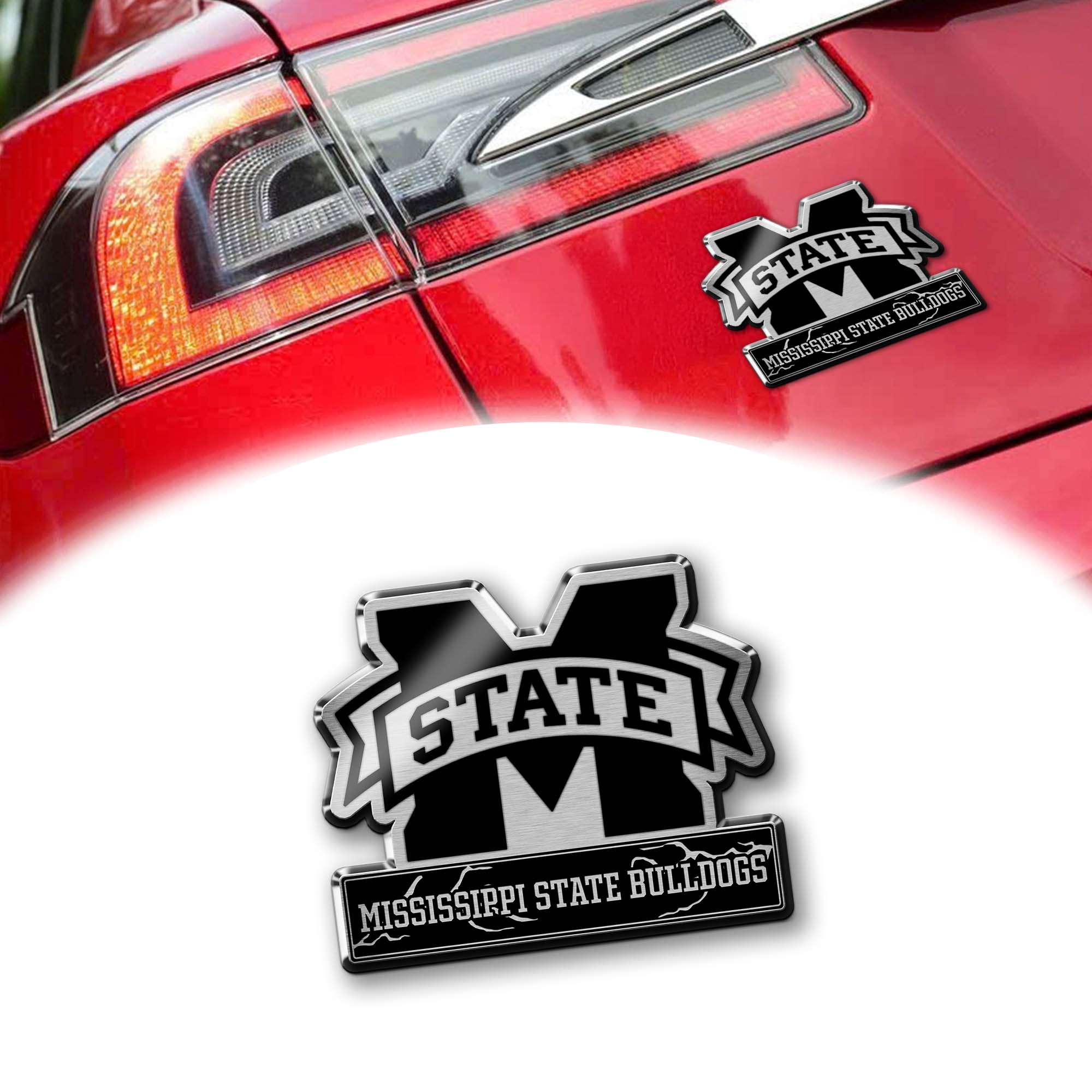 Mississippi State Bulldogs Laser Engraved Car PT74673