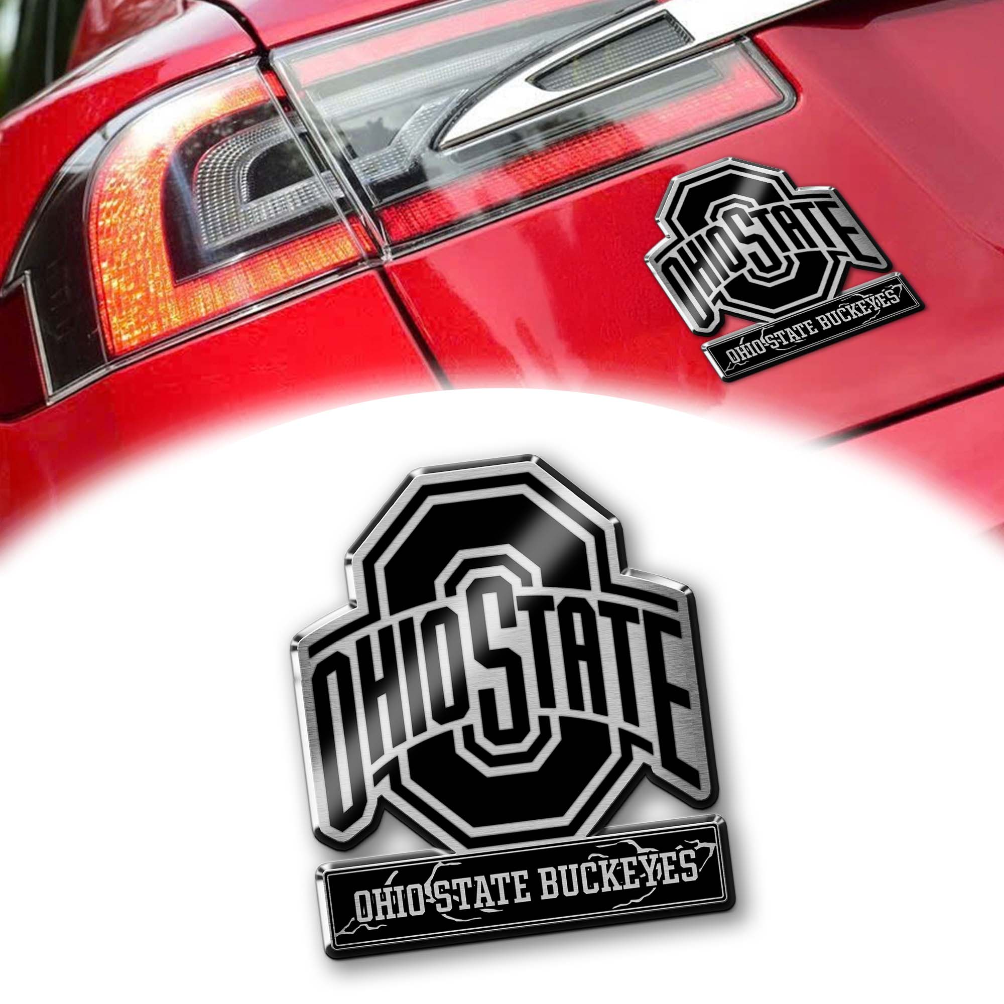 Ohio State Buckeyes Laser Engraved Car PT74678