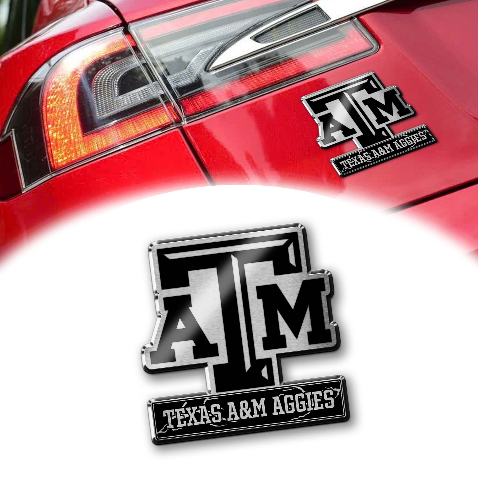 Texas A&M Aggies Laser Engraved Car PT74691