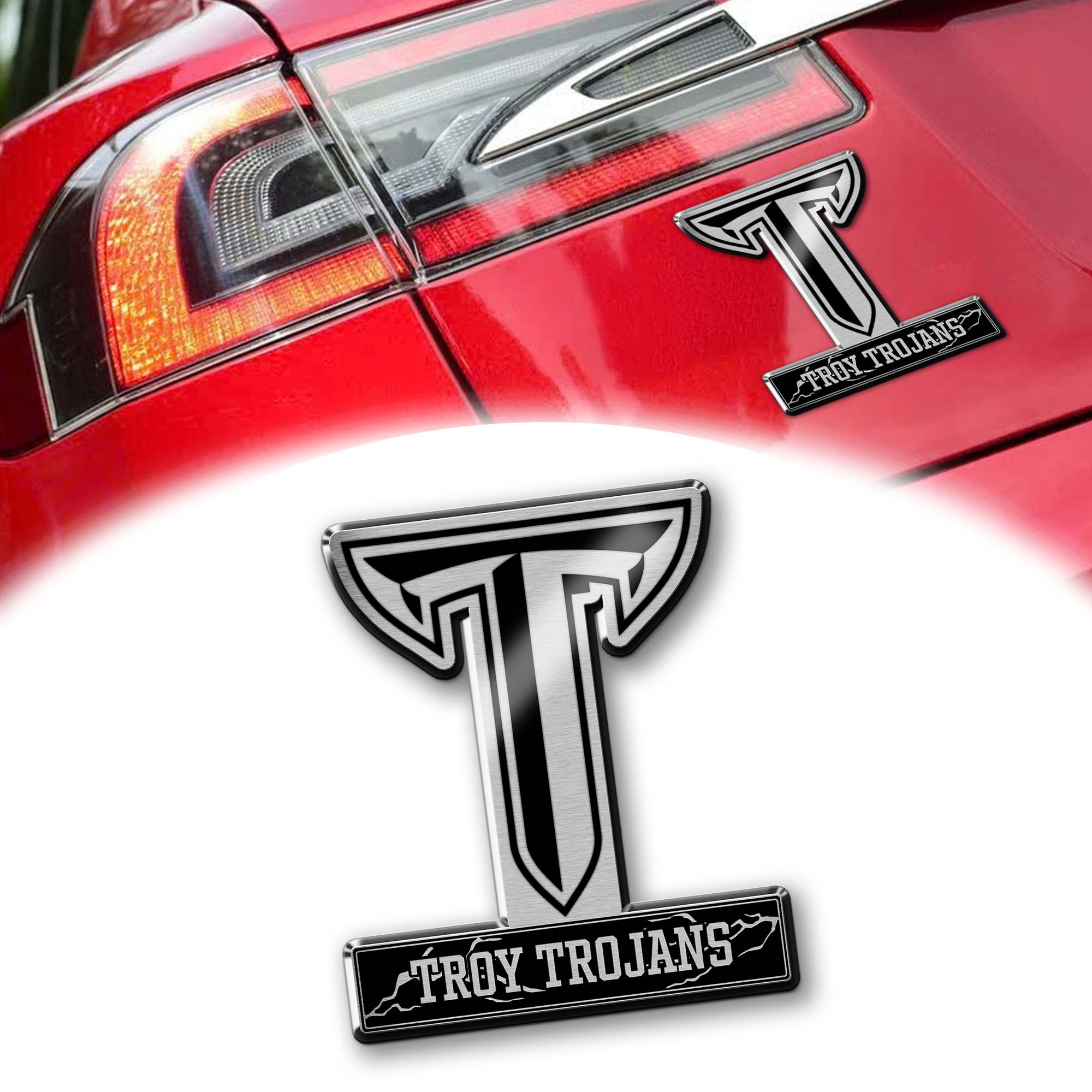 Troy Trojans Laser Engraved Car PT74694