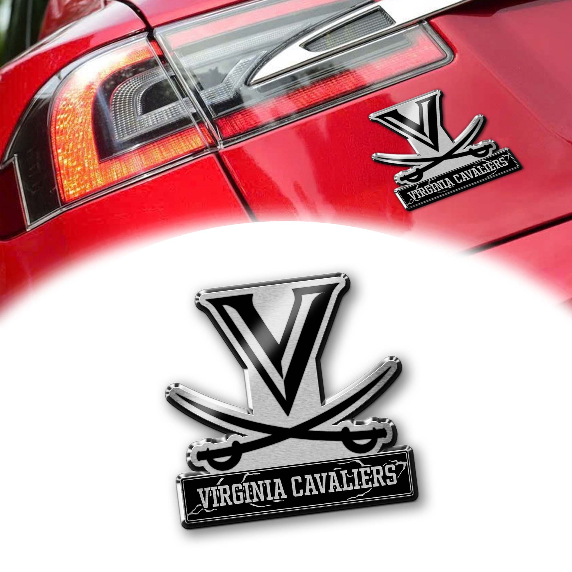 Virginia Cavaliers Laser Engraved Car PT74698