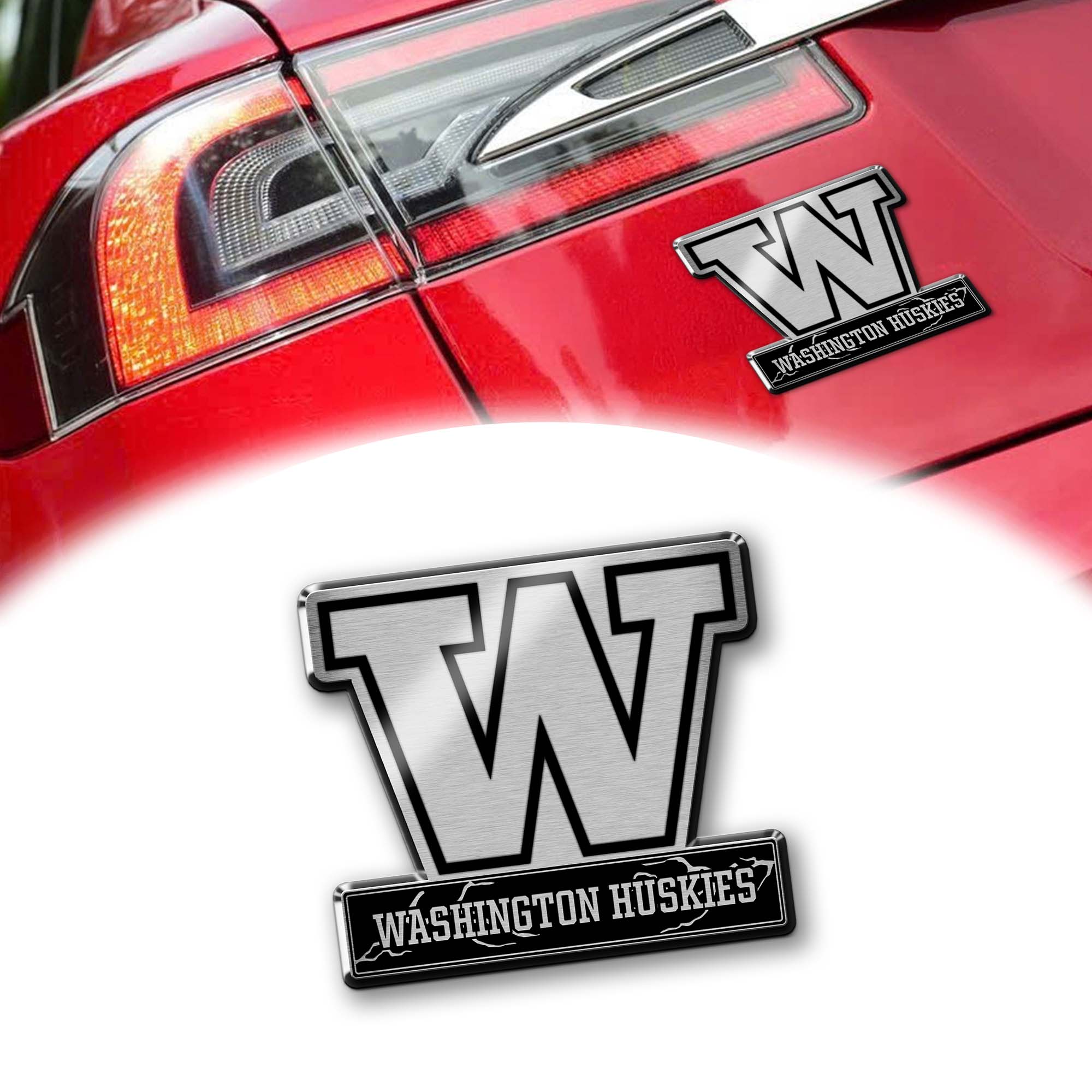 Washington Huskies Laser Engraved Car PT74699