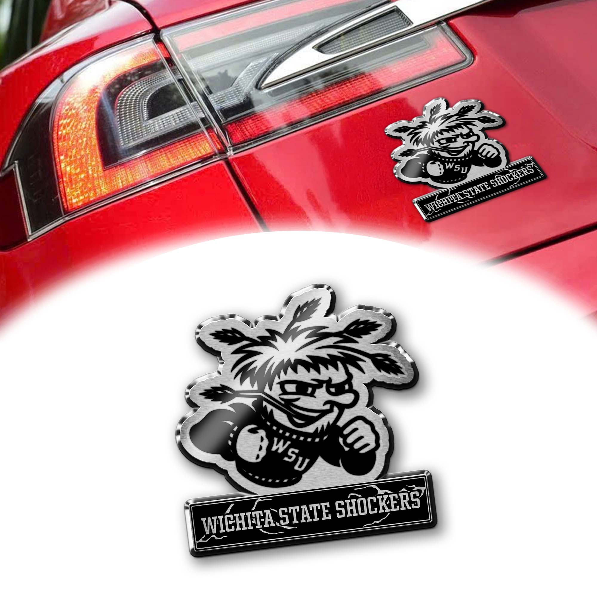 Wichita State Shockers Laser Engraved Car PT74702