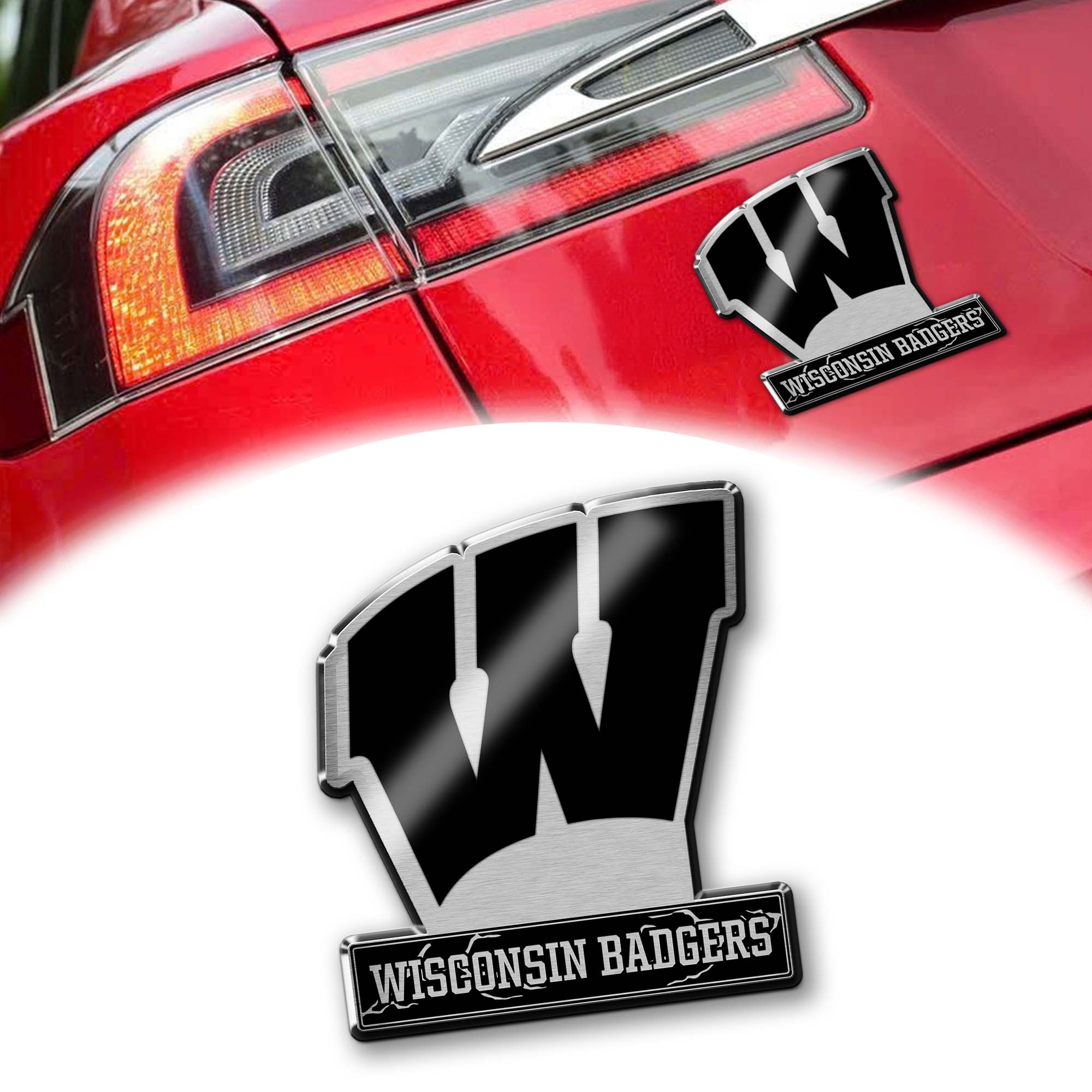 Wisconsin Badgers Laser Engraved Car PT74703