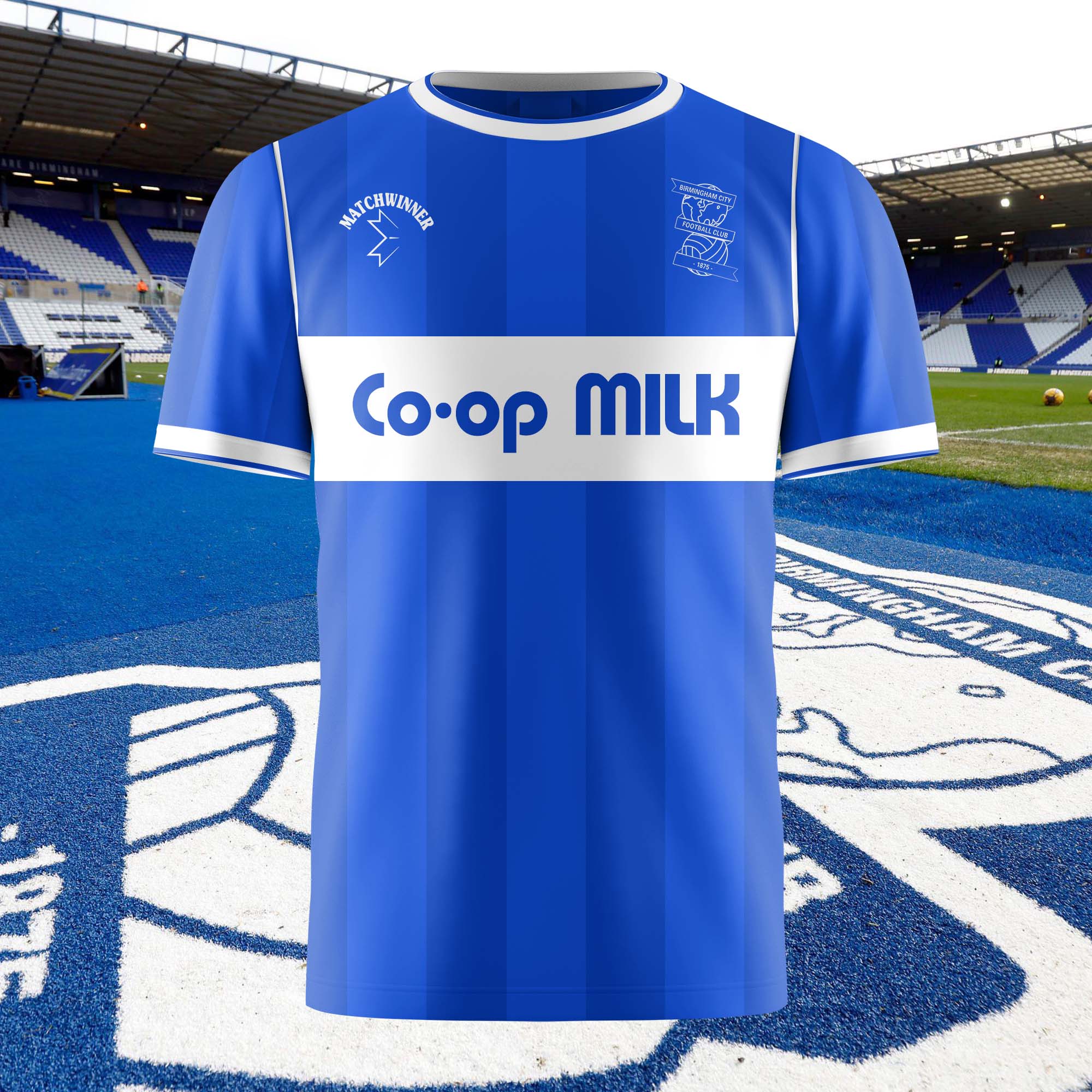 Birmingham City 1986-87 Home Kit Retro Shirt PT74712
