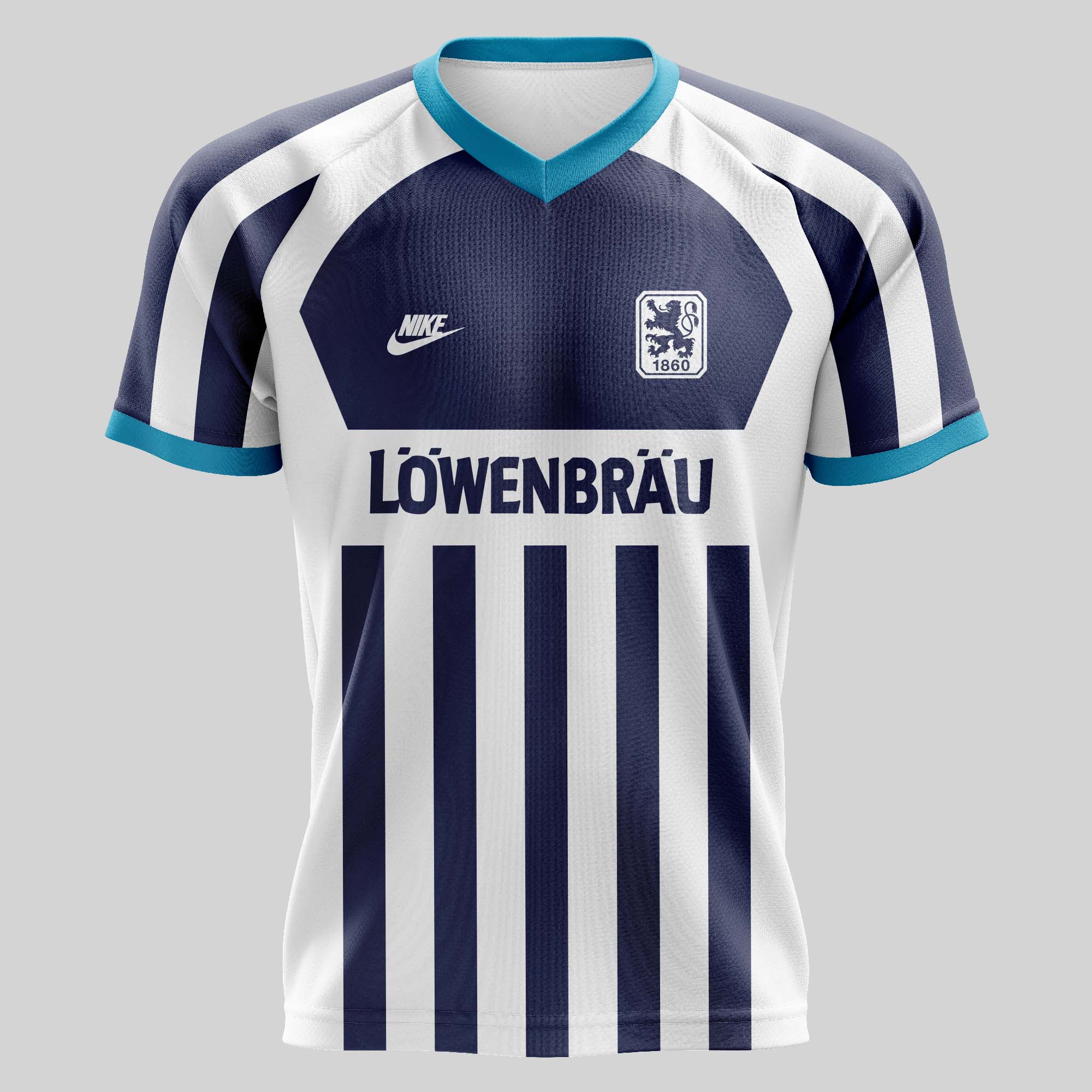 TSV 1860 München 1995-96 Away Kit Retro Shirt PT74705