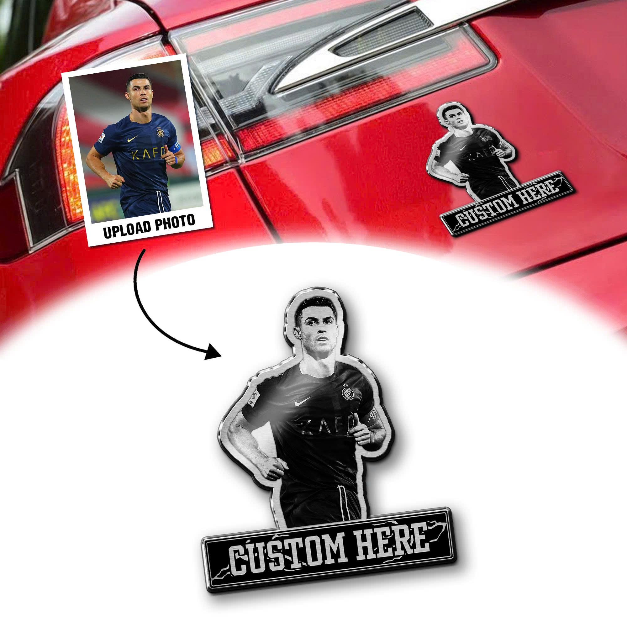 Custom Name/ Photo Laser Engraved Car PT74757