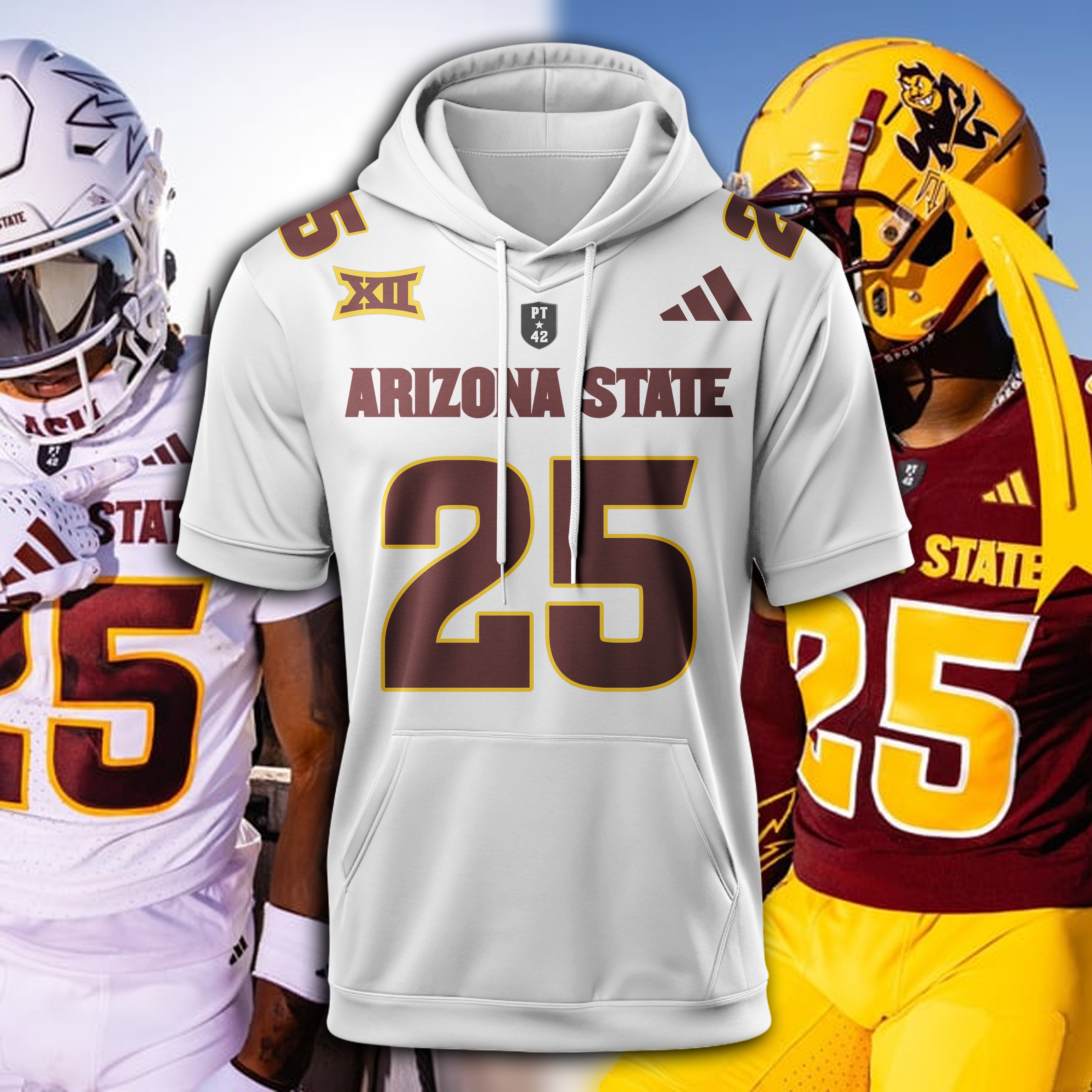 Arizona State football Brown Hoodie 2025 PT74760 (Copy)