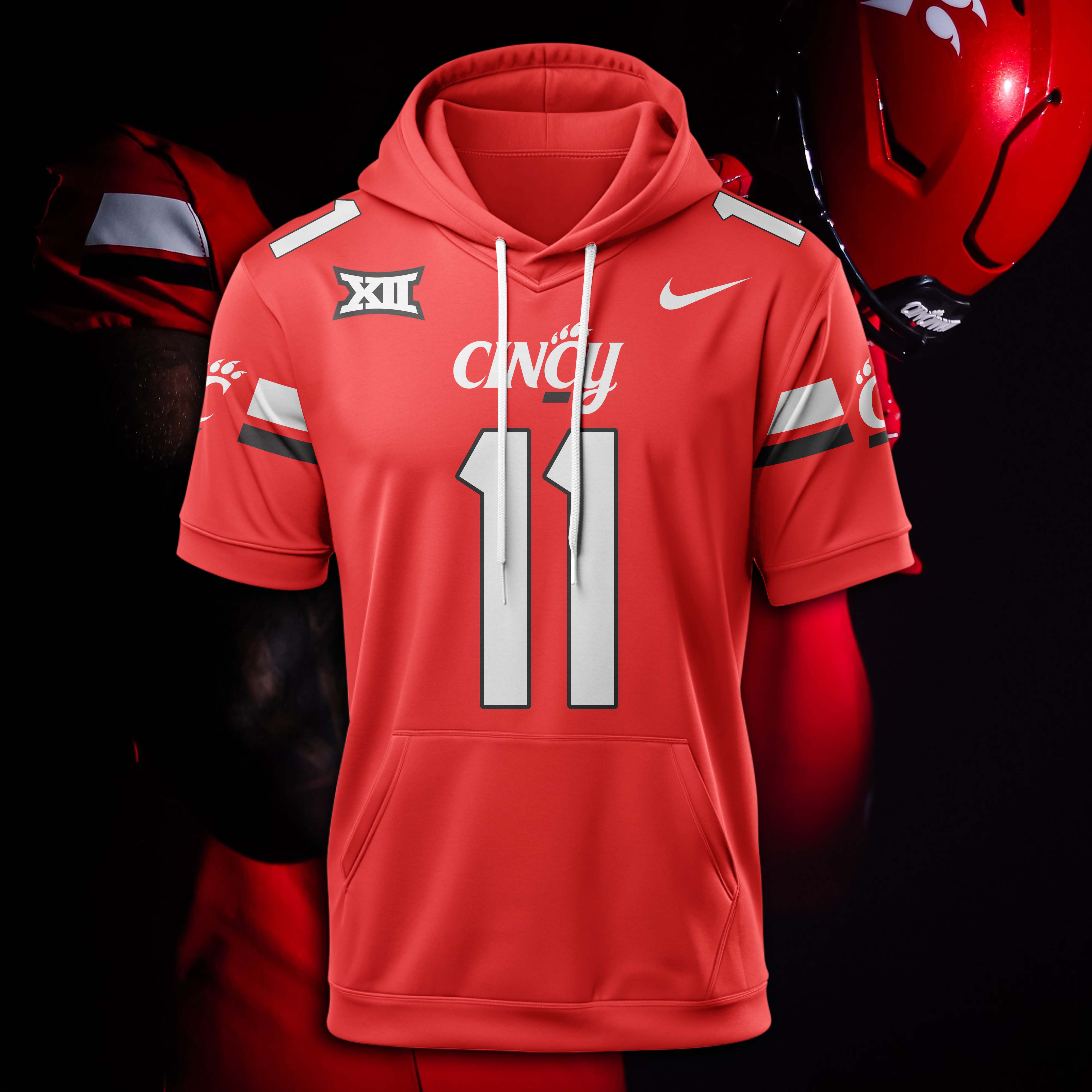 Cincinnati Bearcats Red Hoodie 2025 PT74770