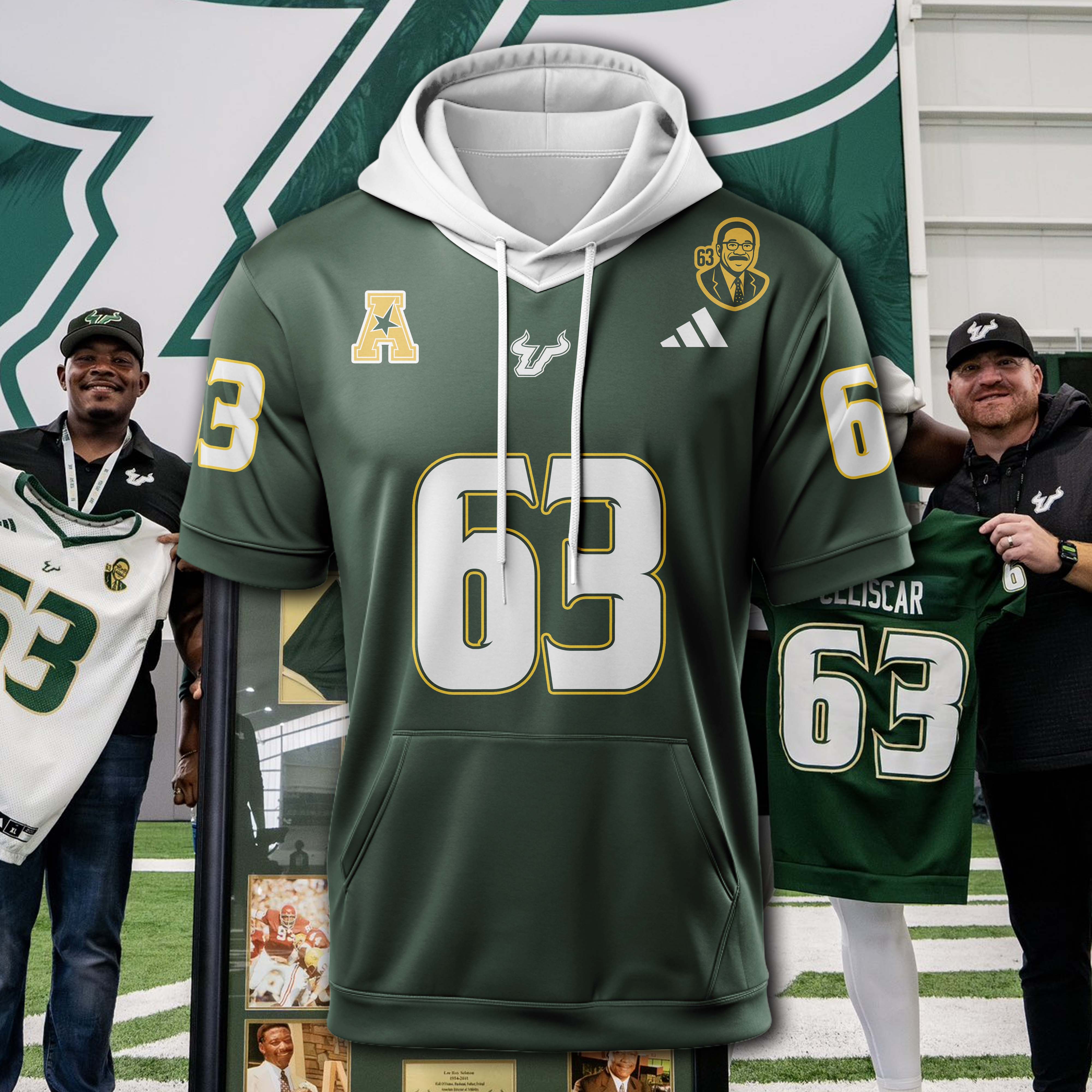 South Florida Bulls Green Hoodie 2025 PT74784