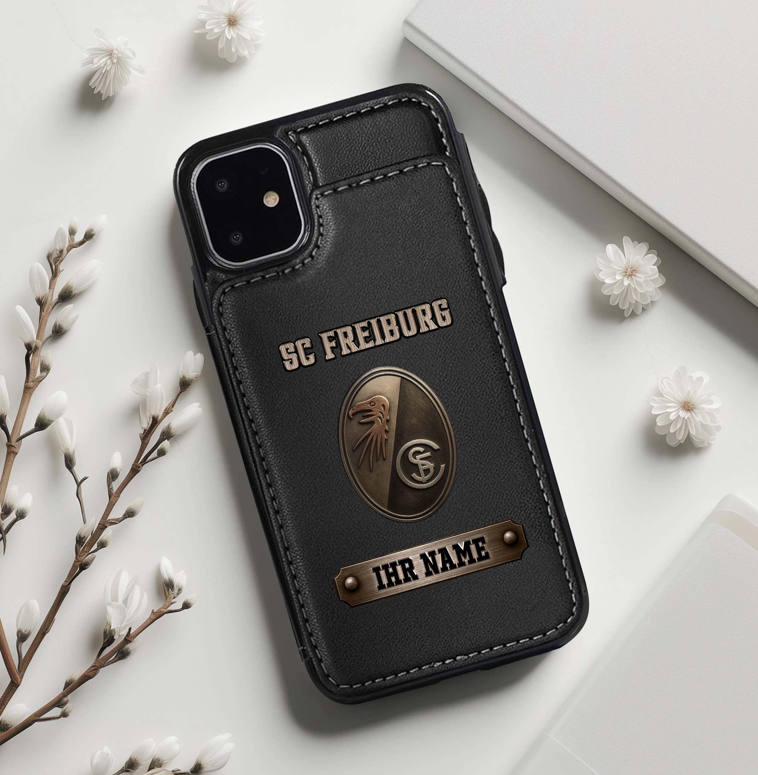 SC Freiburg Leather Flip Wallet Phone Case PT74834