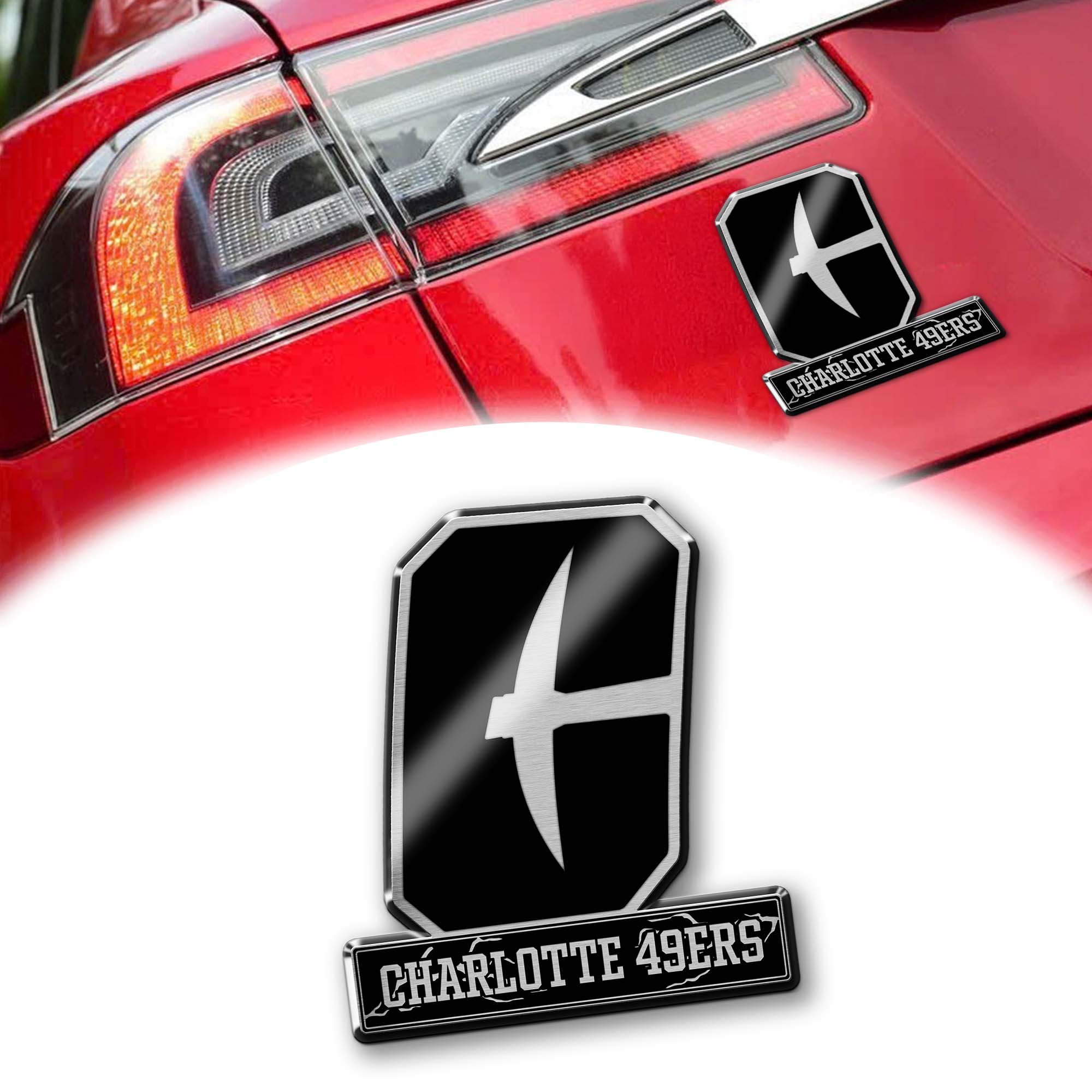 Charlotte 49ers Laser Engraved Car PT74848