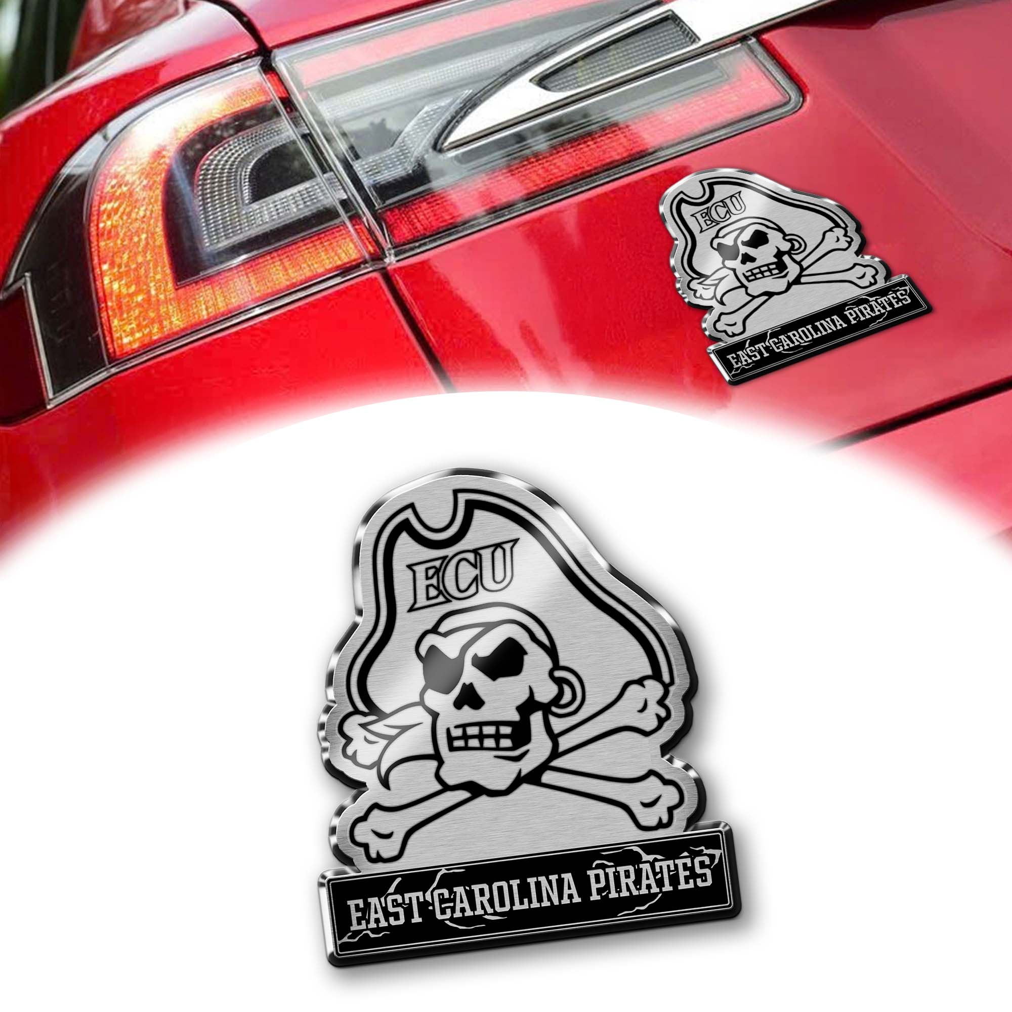 East Carolina Pirates Laser Engraved Car PT74851