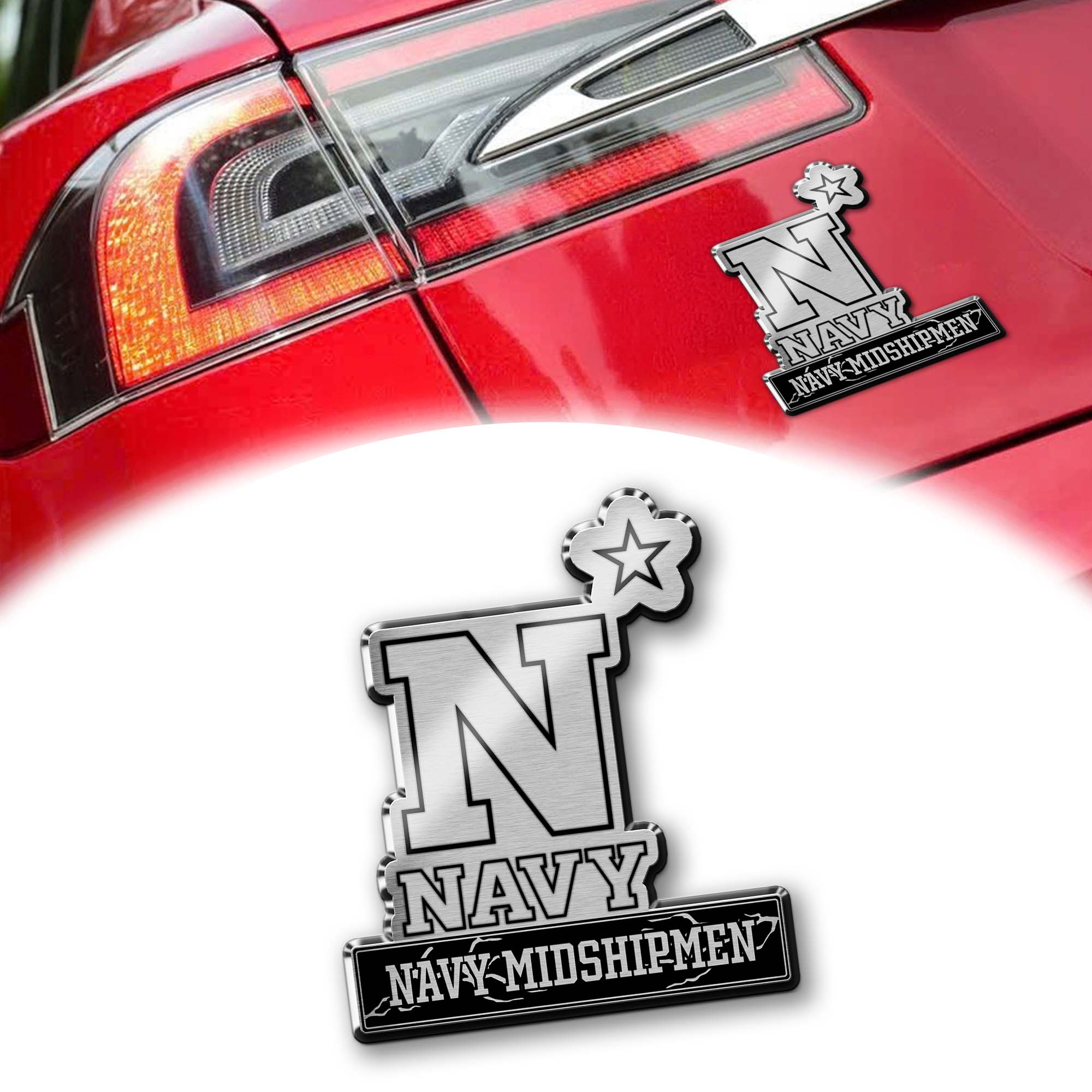 Navy Midshipmen Laser Engraved Car PT74855