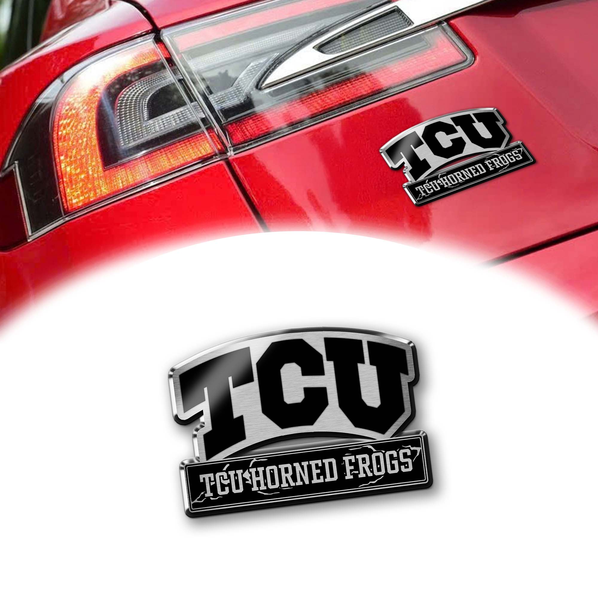 TCU Horned Frogs Laser Engraved Car PT74862
