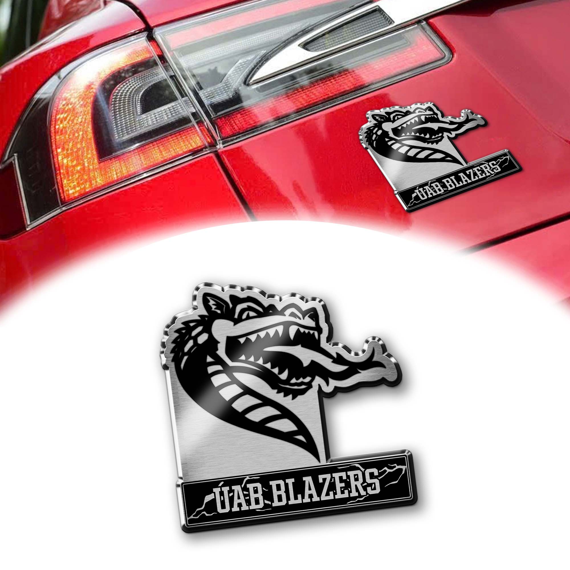 UAB Blazers Laser Engraved Car PT74866