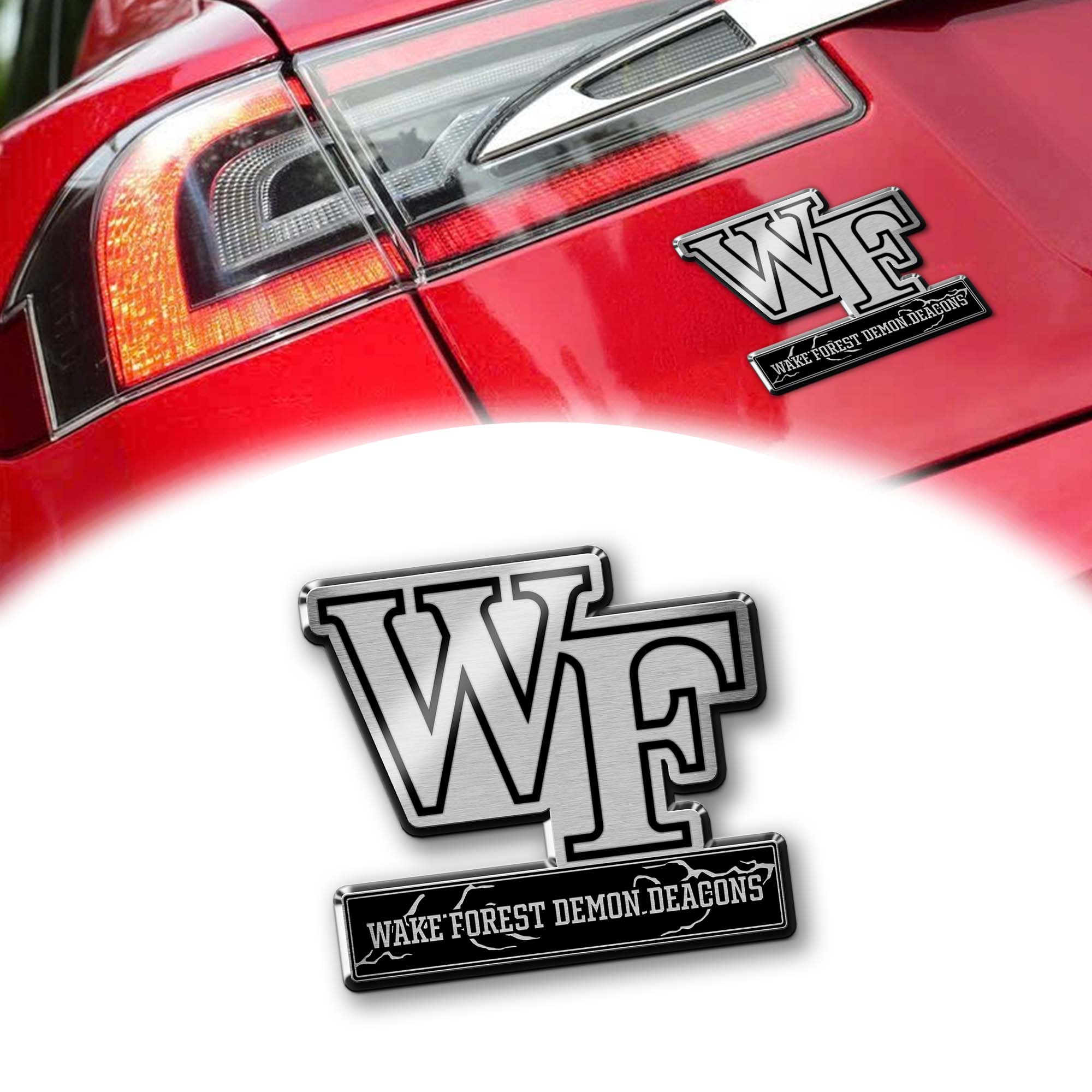 Wake Forest Demon Deacons Laser Engraved Car PT74870