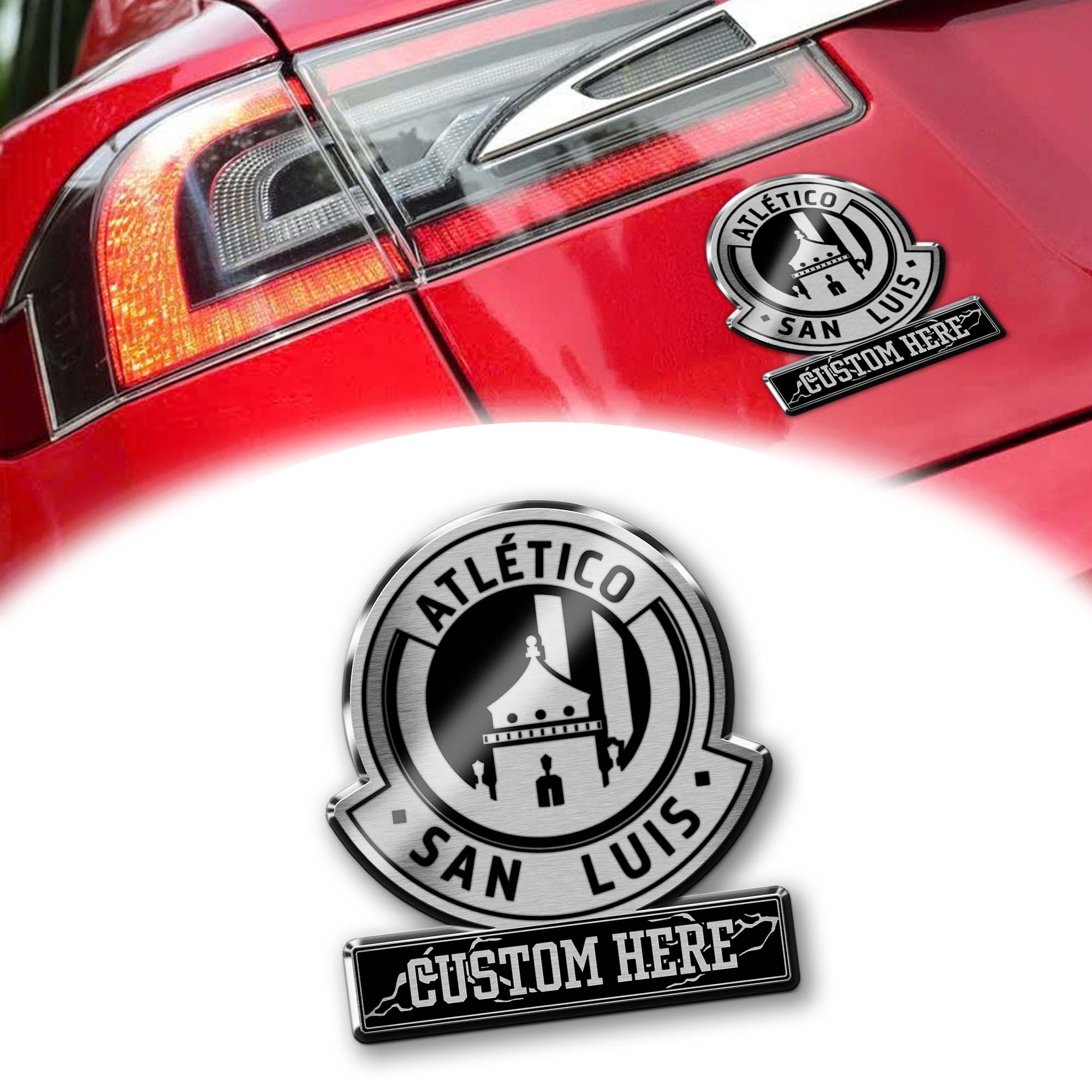 AtlÃ©tico San Luis Laser Engraved Car PT74899