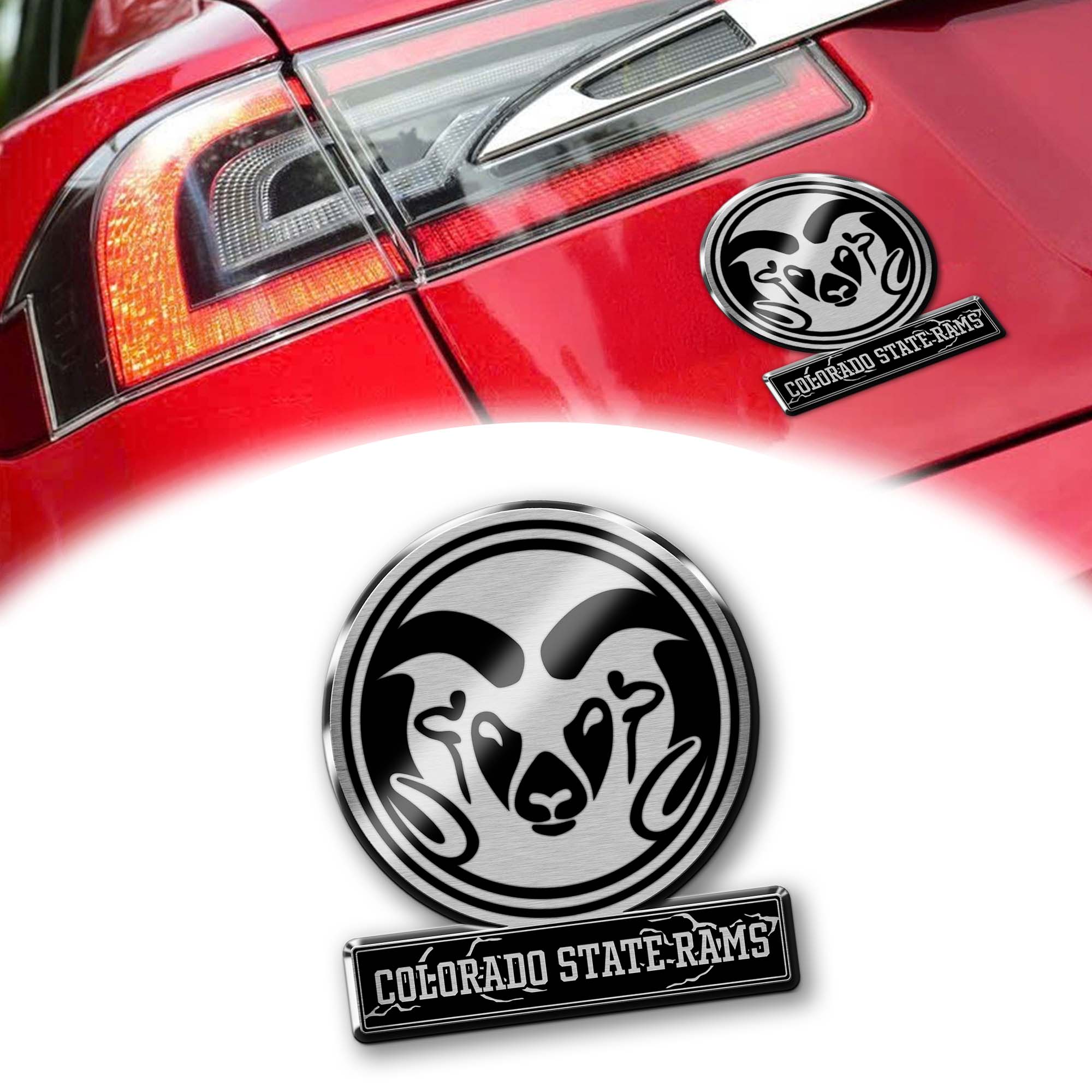 Colorado State Rams Laser Engraved Car PT74874