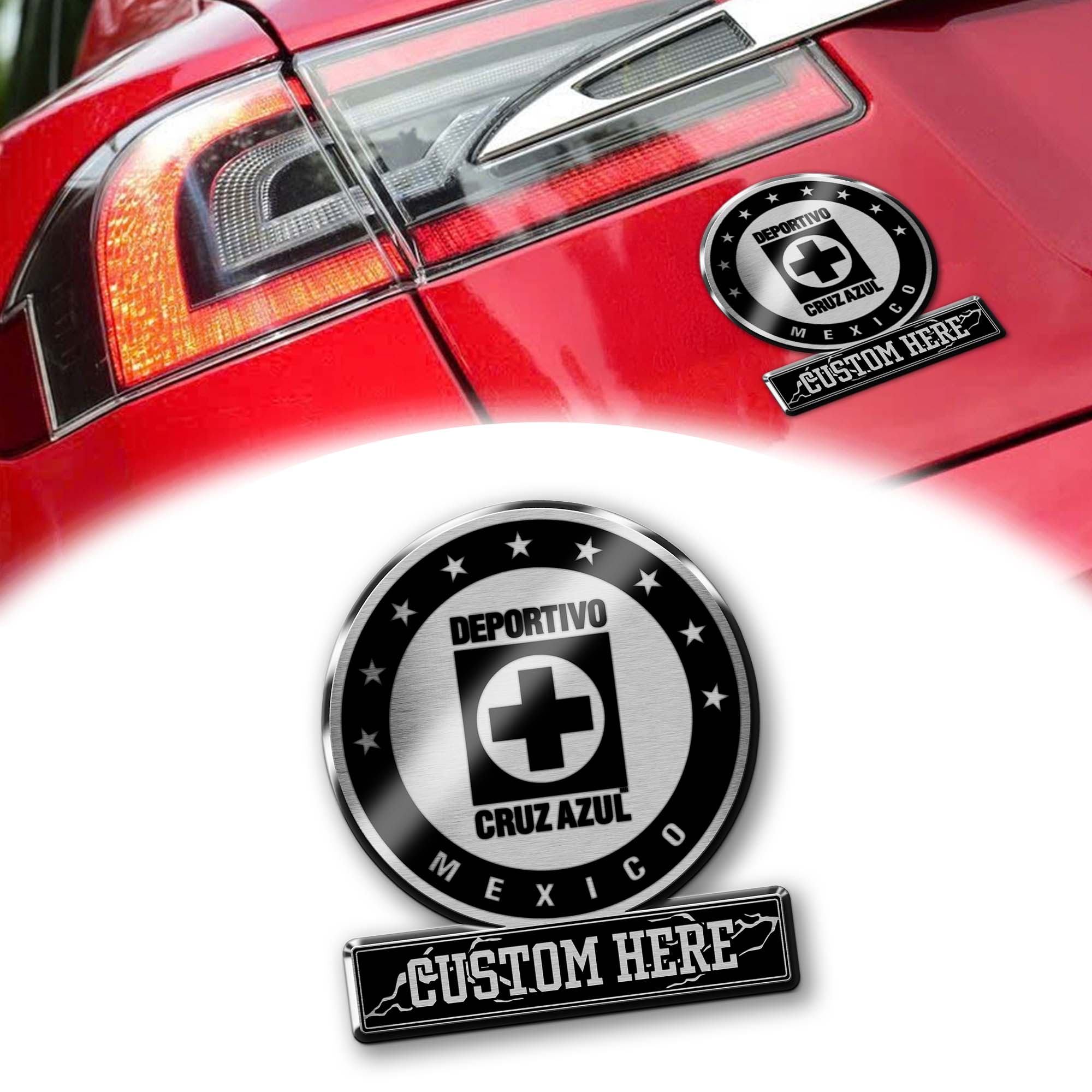 Cruz Azul Laser Engraved Car PT74908