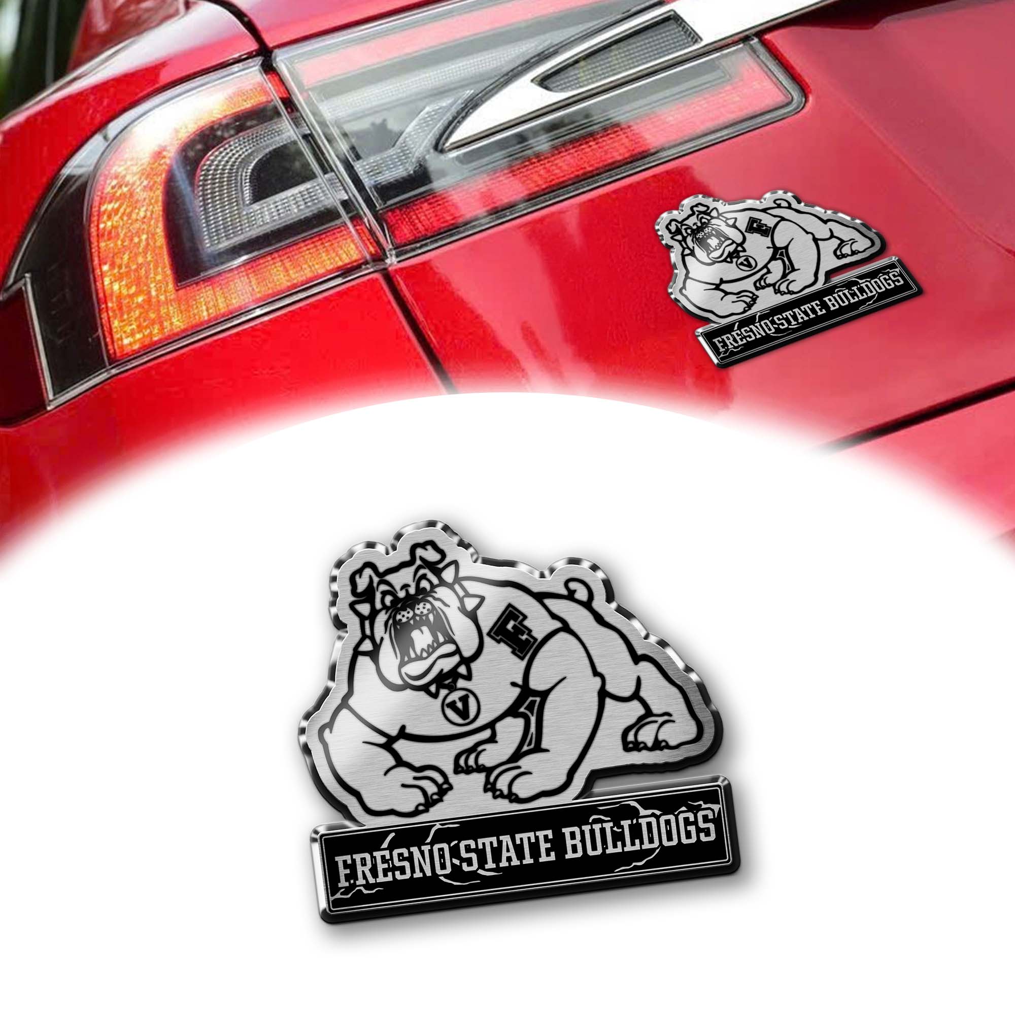 Fresno State Bulldogs Laser Engraved Car PT74877
