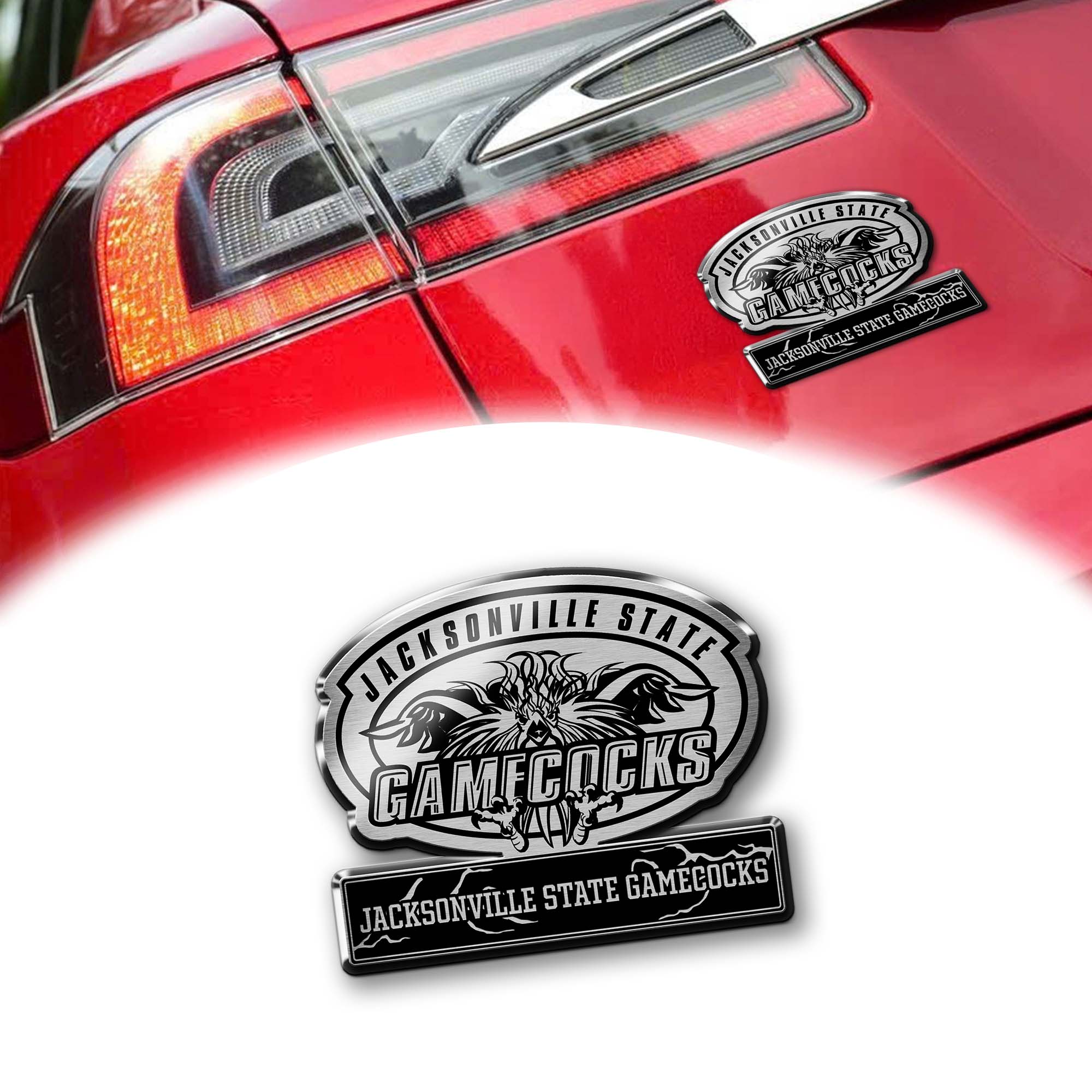 Jacksonville State Gamecocks Laser Engraved Car PT74879